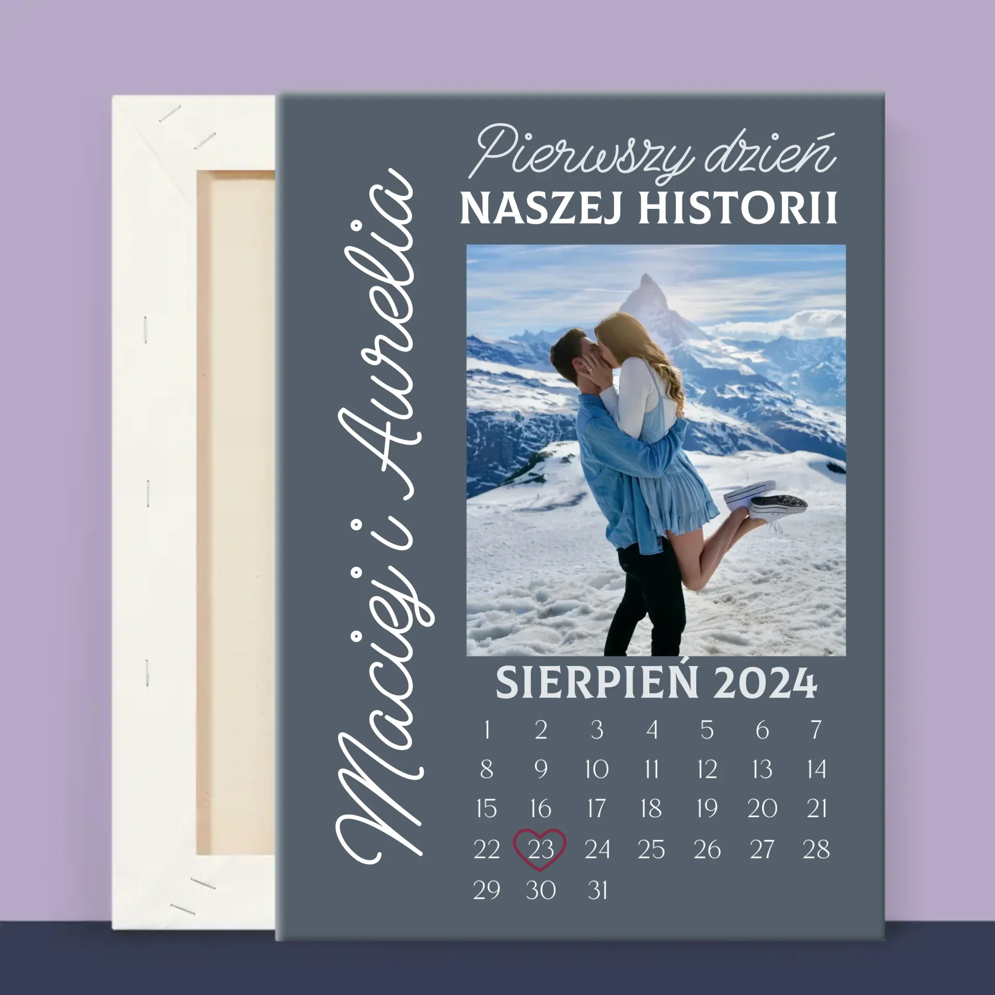 Zdjęcie i Podpis: Pierwszy Dzień Naszej Historii - Wydruk Obramowany - Image 13