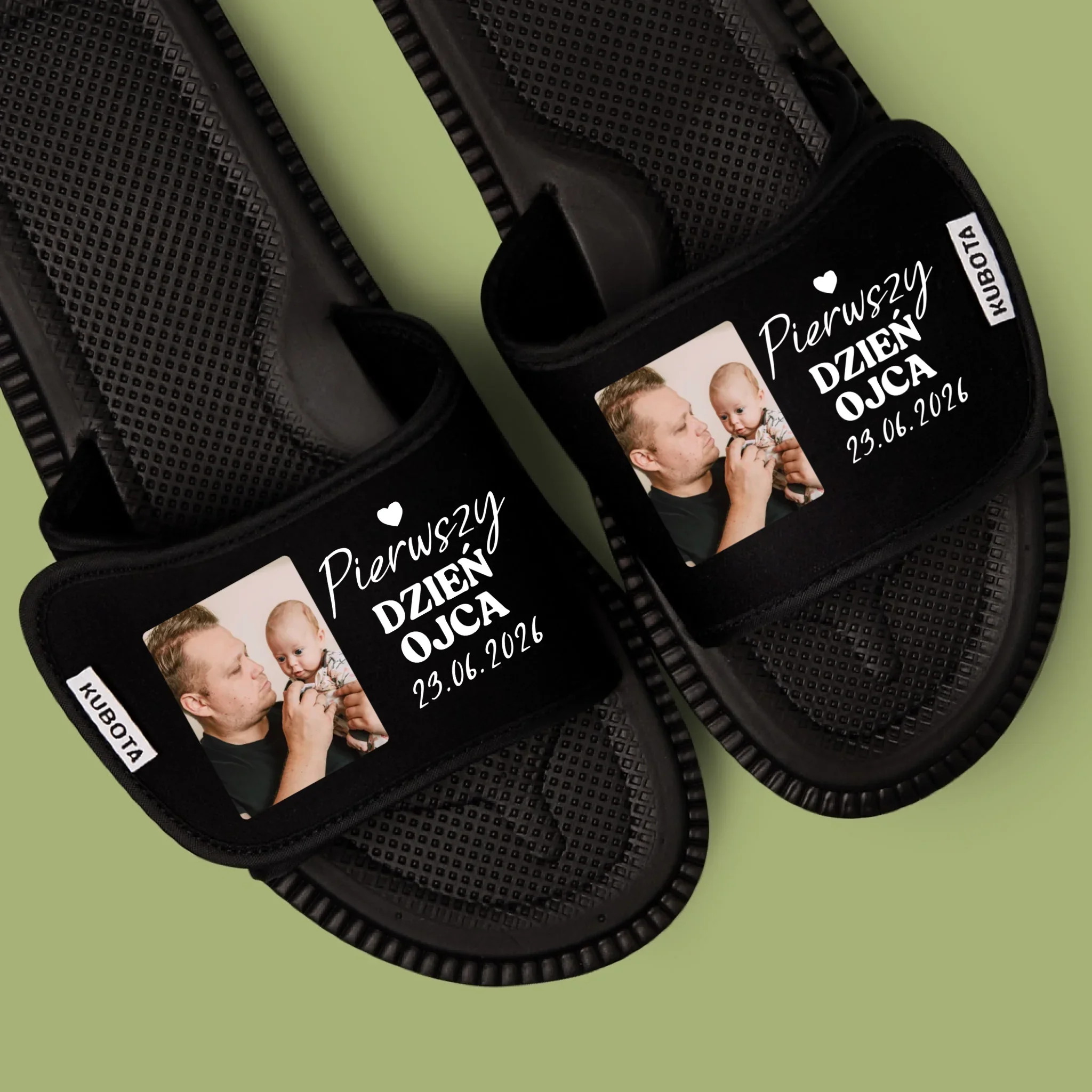 Zdjęcie i Podpis: Pierwszy Dzień Ojca - Klapki Kubota - Image 3