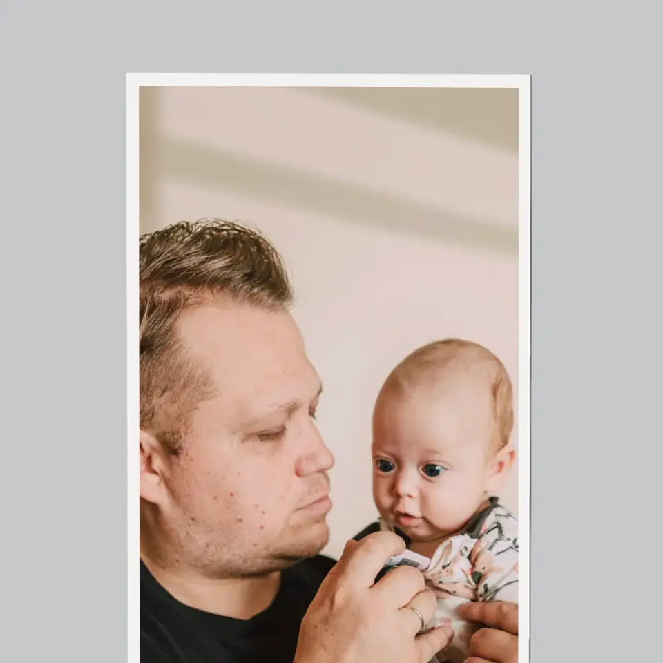 Zdjęcie i Podpis: Pierwszy Dzień Ojca - Magnes Na Lodówkę - Image 3