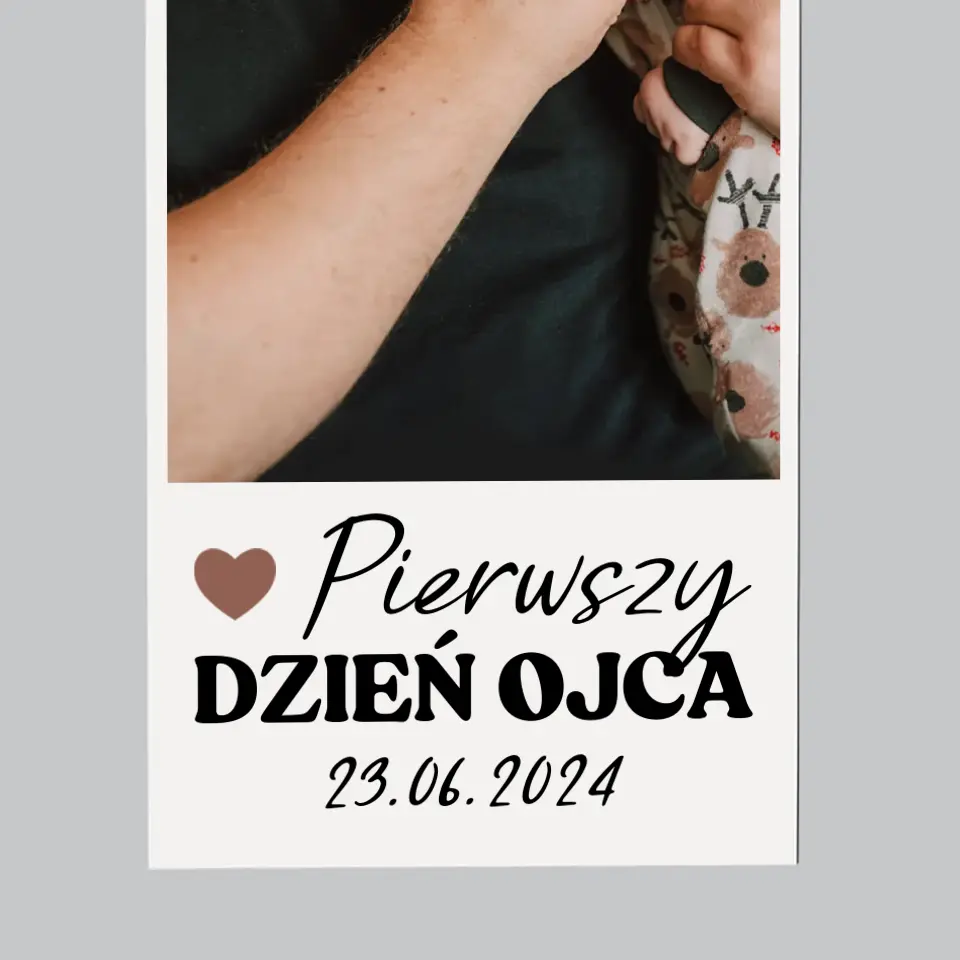 Zdjęcie i Podpis: Pierwszy Dzień Ojca - Magnes Na Lodówkę - Image 4