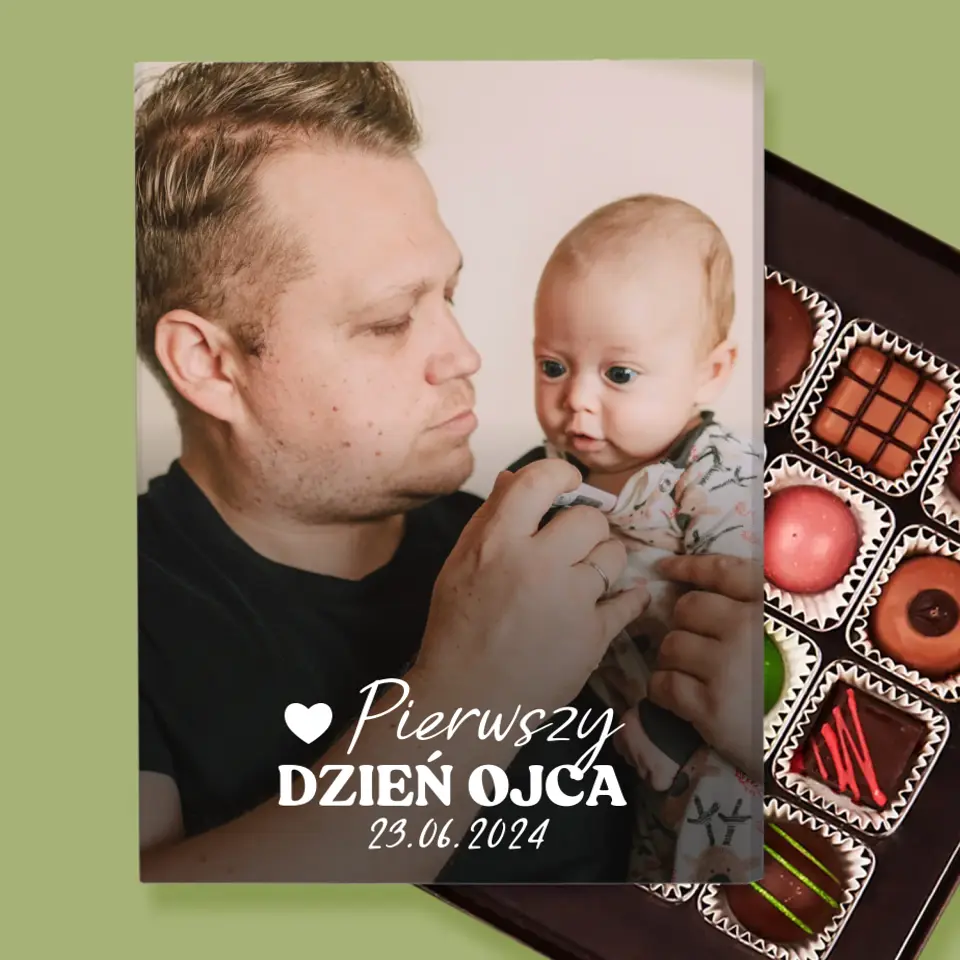 Zdjęcie i Podpis: Pierwszy Dzień Ojca - Personalizowane Praliny - Image 2