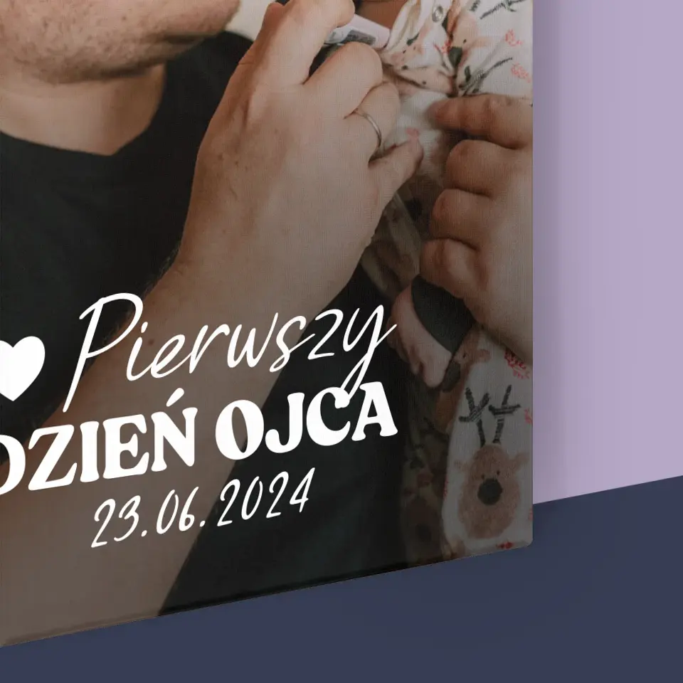 Zdjęcie i Podpis: Pierwszy Dzień Ojca - Wydruk Obramowany - Image 16