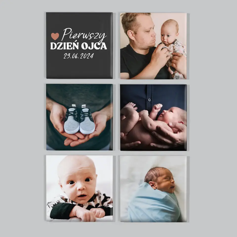 Zdjęcie i Podpis: Pierwszy Dzień Ojca - Zestaw Magnesów - Image 6