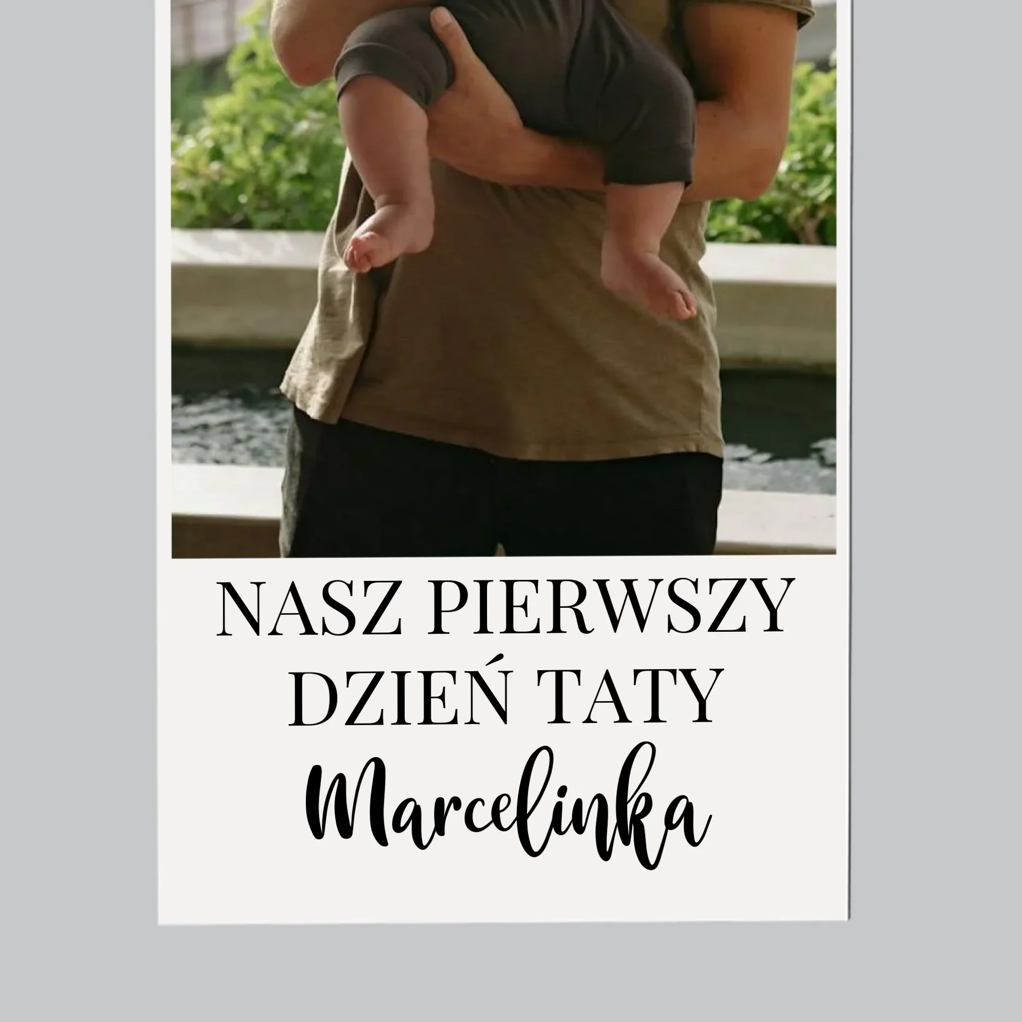 Zdjęcie I Podpis: Pierwszy Dzień Tatusia - Magnes Na Lodówkę - Image 4
