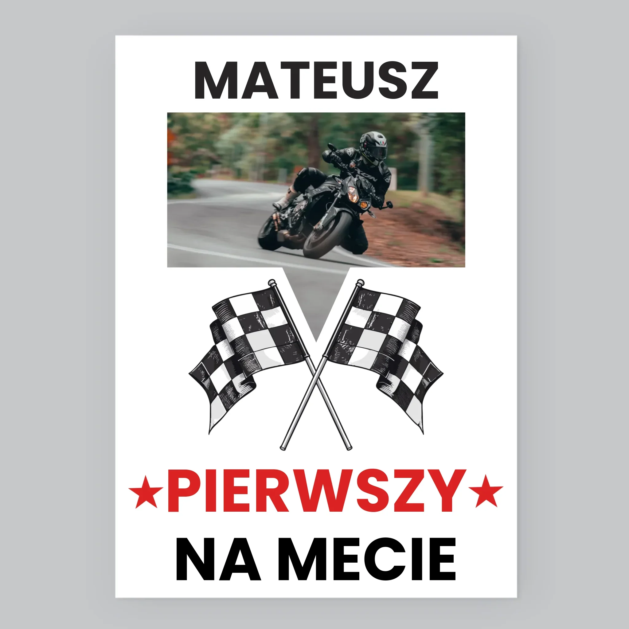 Zdjęcie I Podpis: Pierwszy Na Mecie - Wydruk Obramowany - Image 8