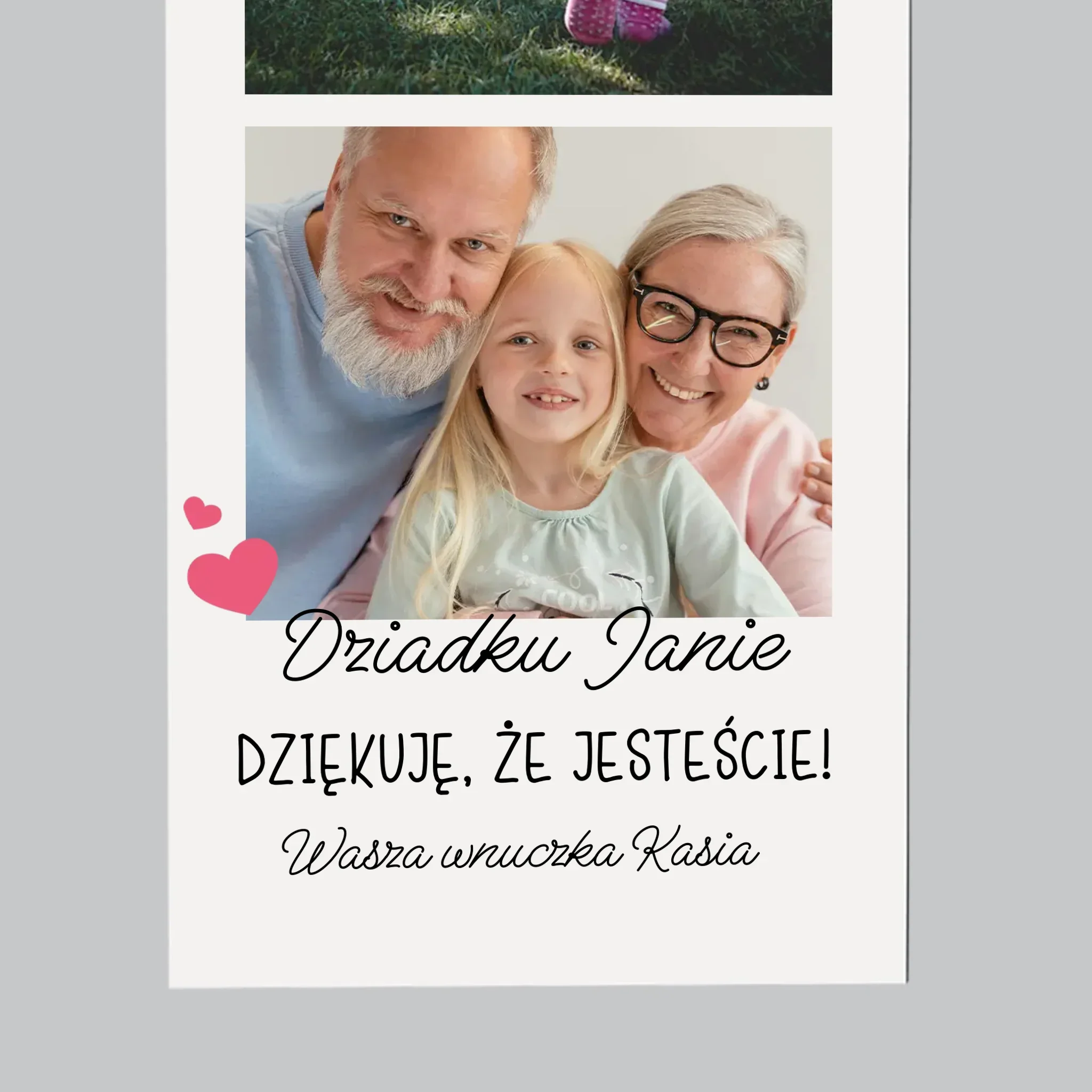 Zdjęcie i Podpis: Podziękowania Dla Dziadków - Magnes na lodówkę - Image 4