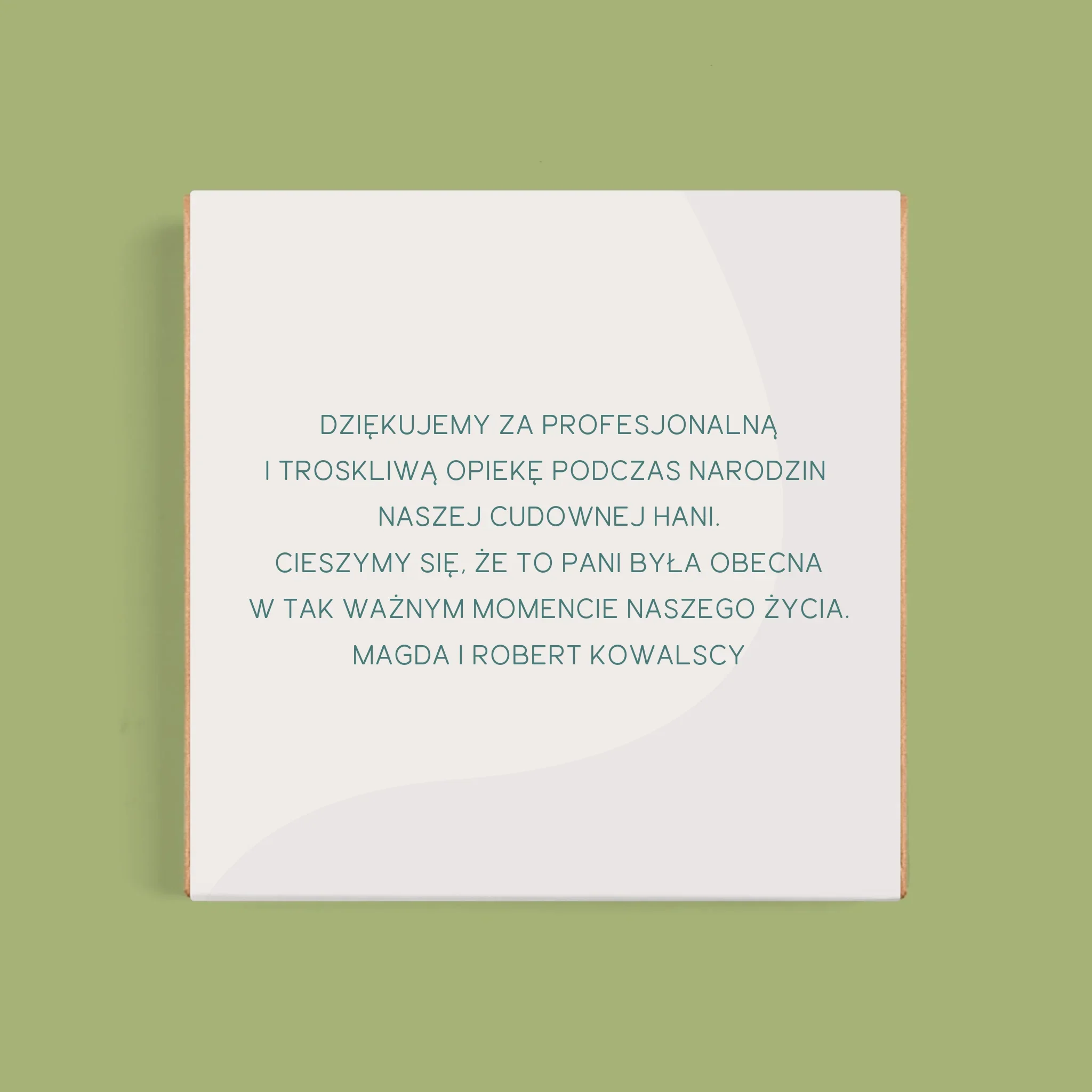 Zdjęcie I Podpis: Podziękowania dla położnej - Dubajska Czekolada - Image 3