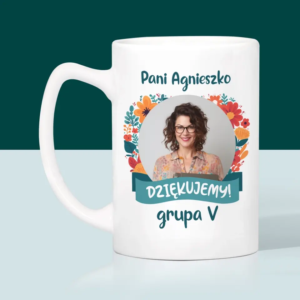 Zdjęcie i Podpis: Podziękowania Dla Przedszkolanki - Kubek z Nadrukiem - Image 3