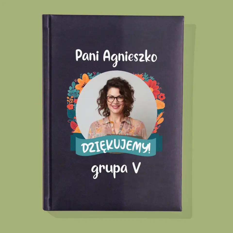 Zdjęcie i Podpis: Podziękowania Dla Przedszkolanki - Notes Książkowy z Nadrukiem - Image 2