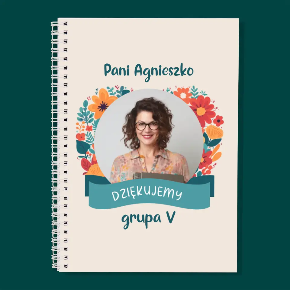Zdjęcie i Podpis: Podziękowania Dla Przedszkolanki - Planer Dzienny z Nadrukiem - Image 3