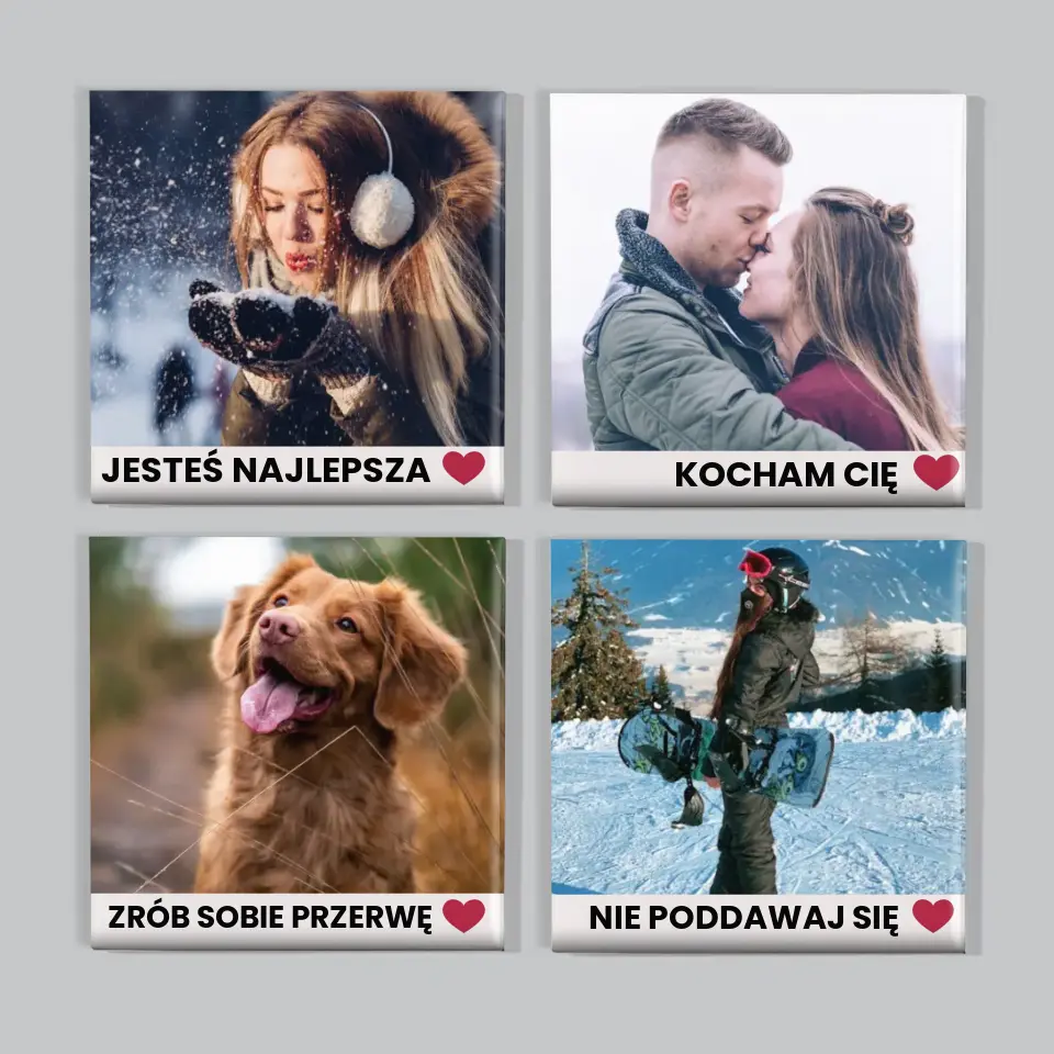 Zdjęcie i Podpis: Pozytywne Myśli - Zestaw Magnesów - Image 5