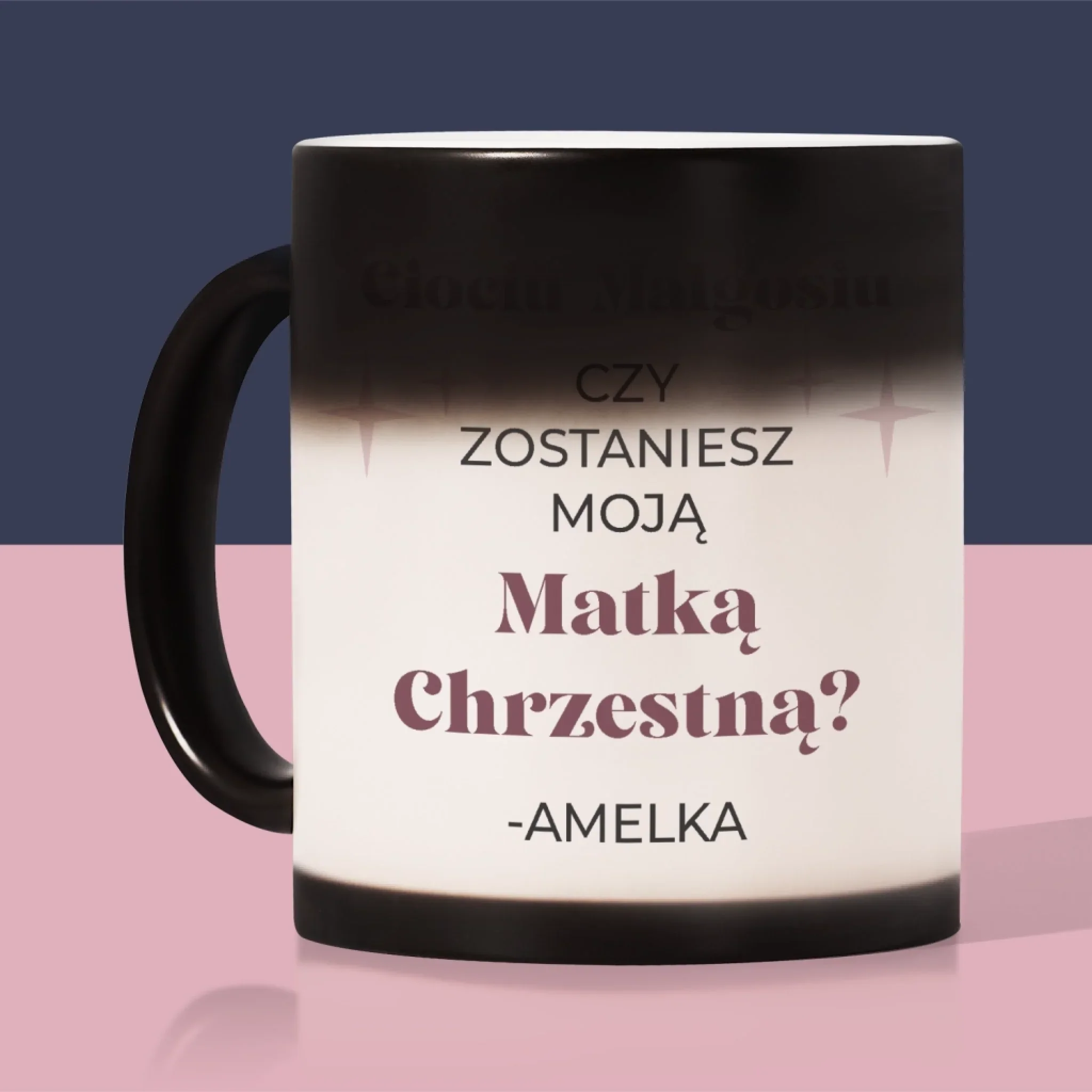 Zdjęcie i Podpis: Prośba O Bycie Chrzestną Elegant - Kubek z Nadrukiem - Image 8
