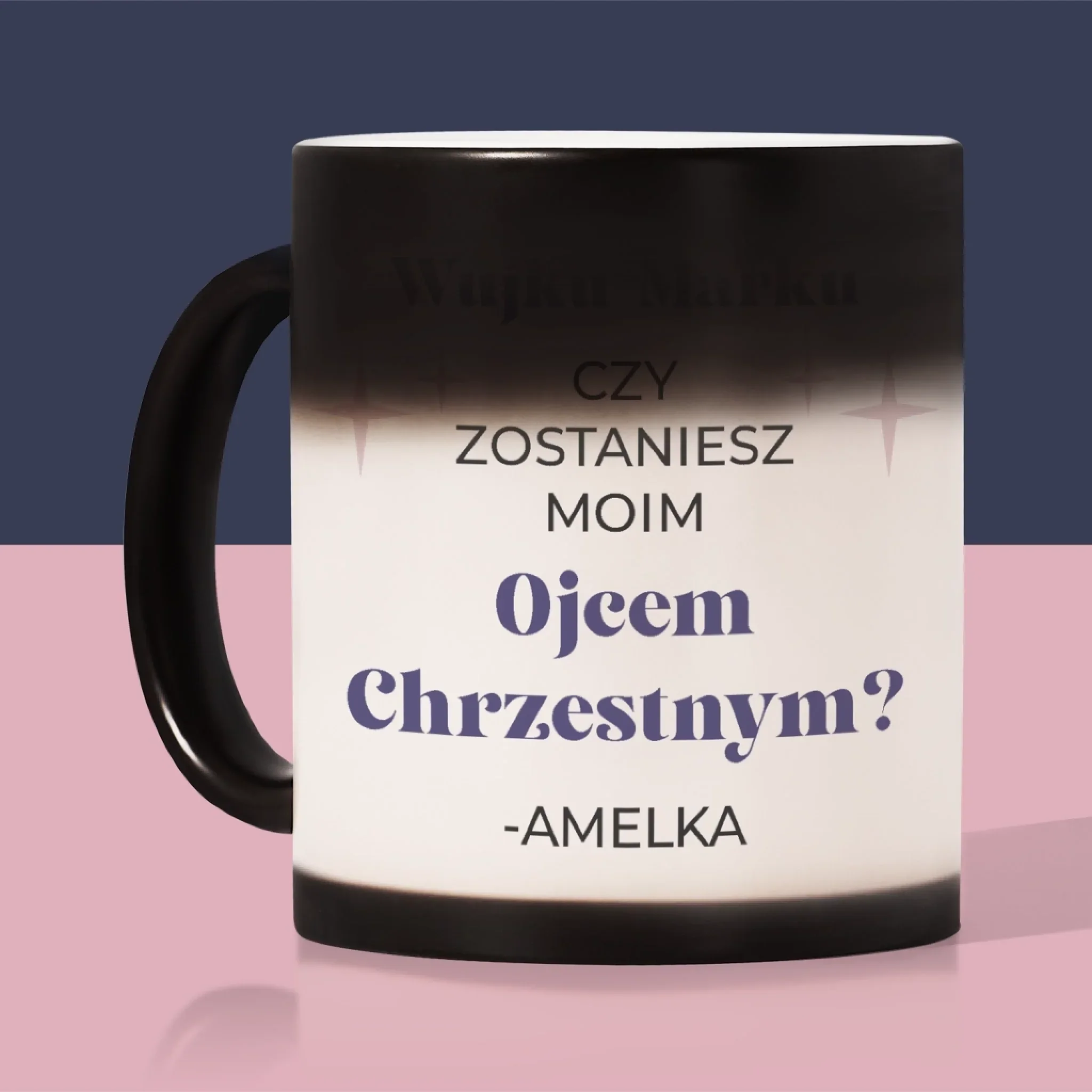 Zdjęcie i Podpis: Prośba O Bycie Chrzestnym Elegant - Kubek z Nadrukiem - Image 8