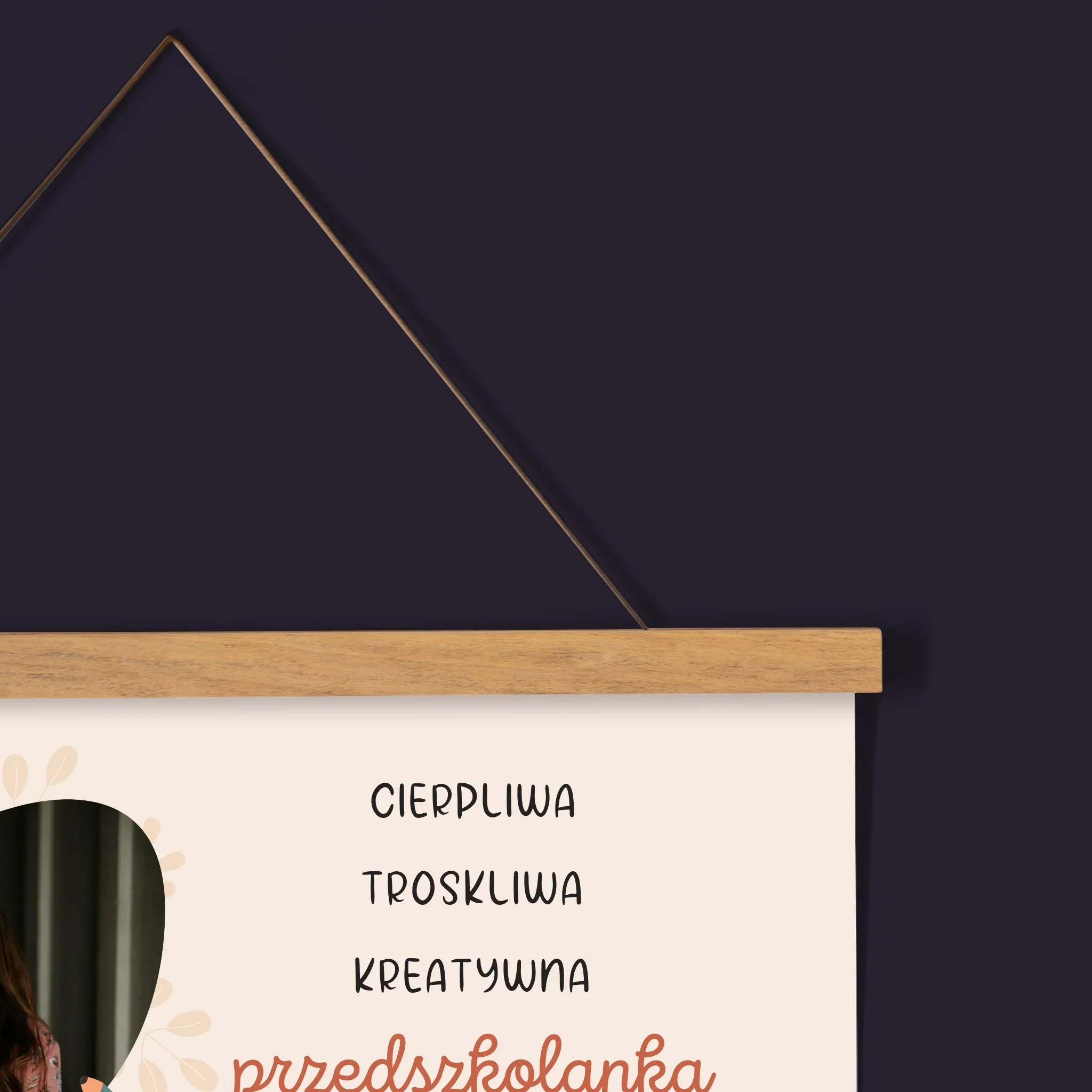 Zdjęcie i Podpis: Przedszkolanka - Kalendarz Plakatowy z Listwami - Image 2