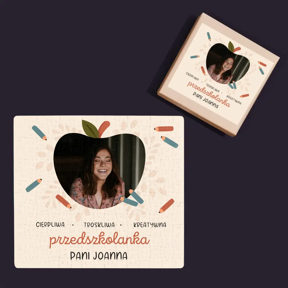 Zdjęcie i Podpis: Przedszkolanka - Personalizowane Puzzle - Image 4