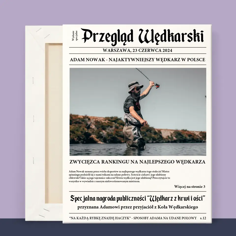 Zdjęcie i Podpis: Przegląd Wędkarski - Wydruk Obramowany - Image 11