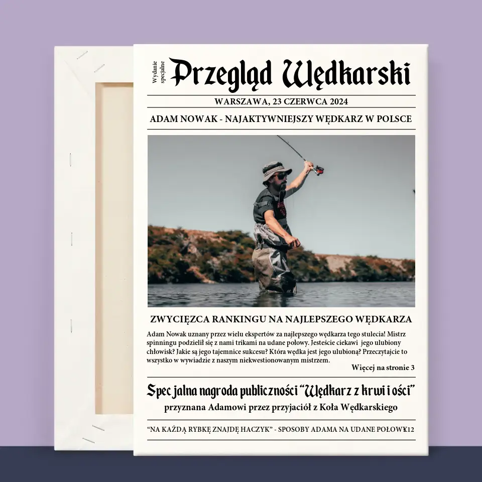 Zdjęcie i Podpis: Przegląd Wędkarski - Wydruk Obramowany - Image 13