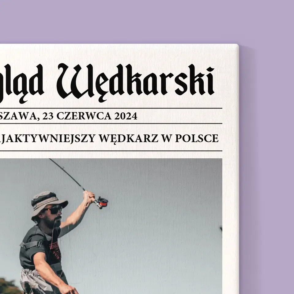 Zdjęcie i Podpis: Przegląd Wędkarski - Wydruk Obramowany - Image 14