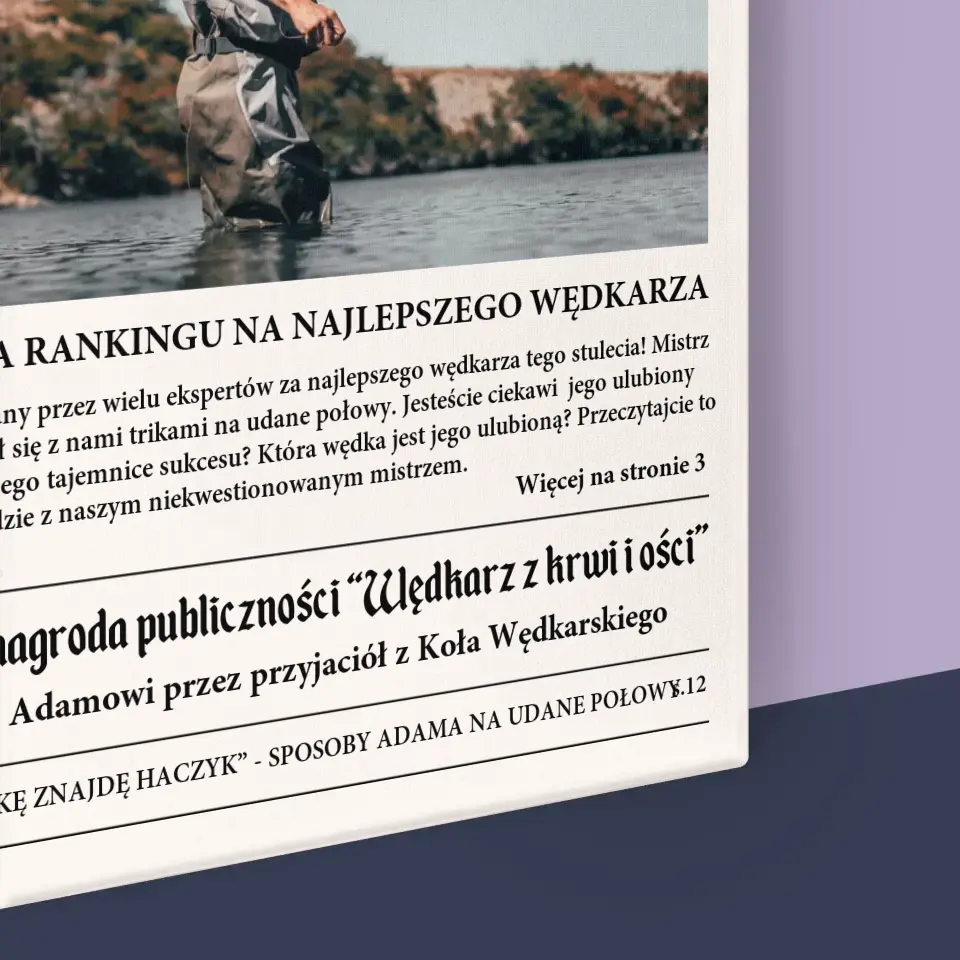 Zdjęcie i Podpis: Przegląd Wędkarski - Wydruk Obramowany - Image 16