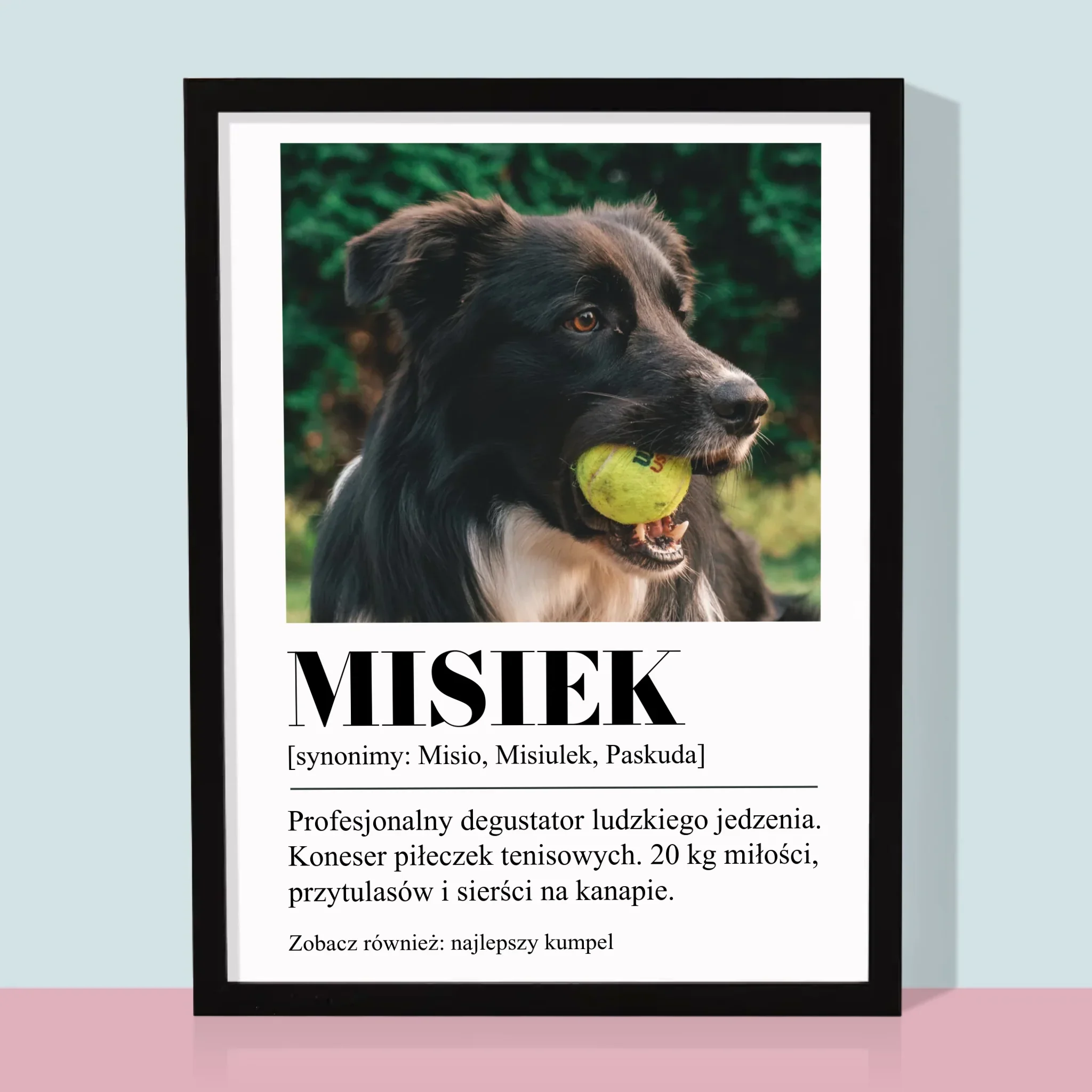 Zdjęcie i Podpis: Pupil Definicja - Wydruk Obramowany
