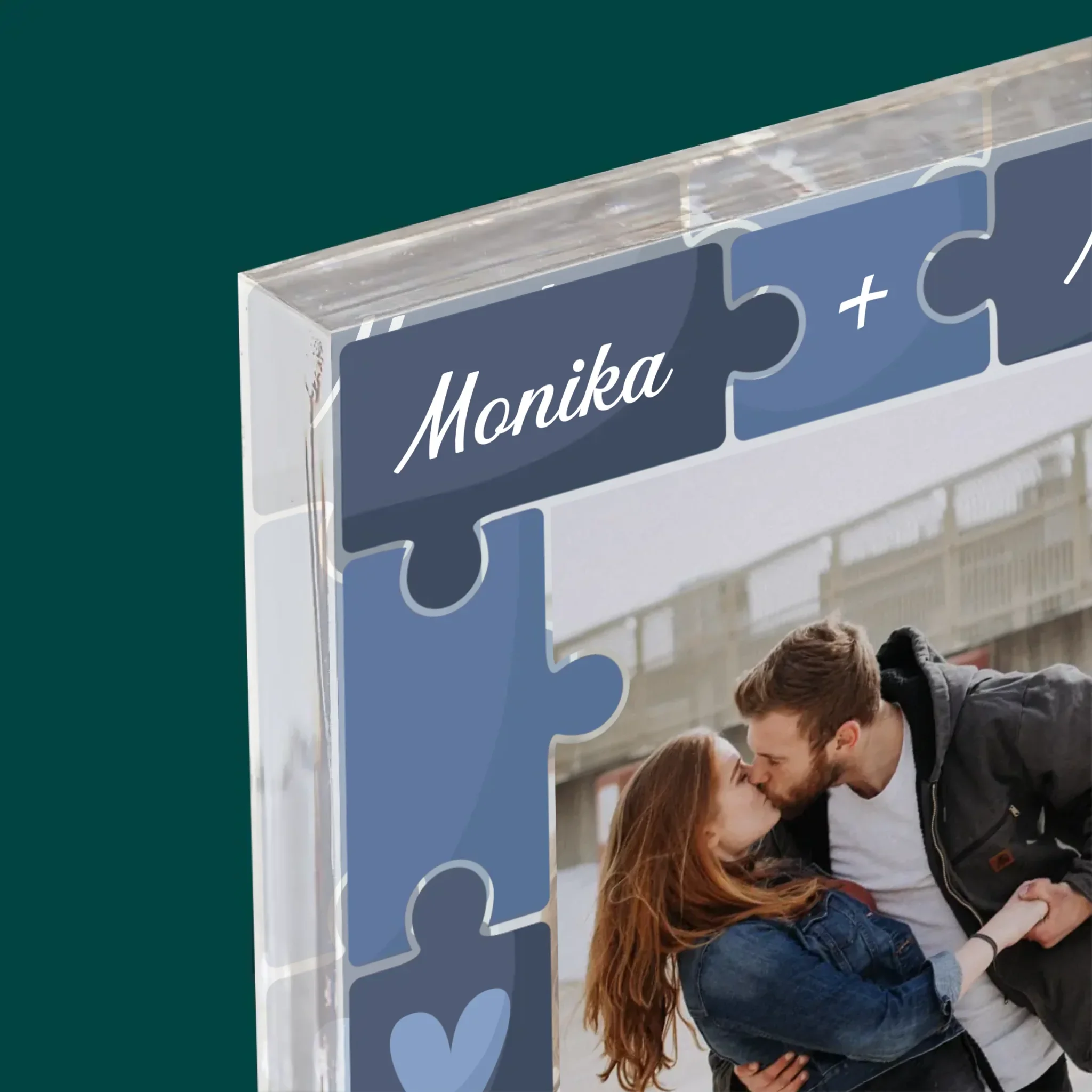 Zdjęcie i Podpis: Puzzle + Zdjęcie - Blok Akrylowy z Nadrukiem - Image 4