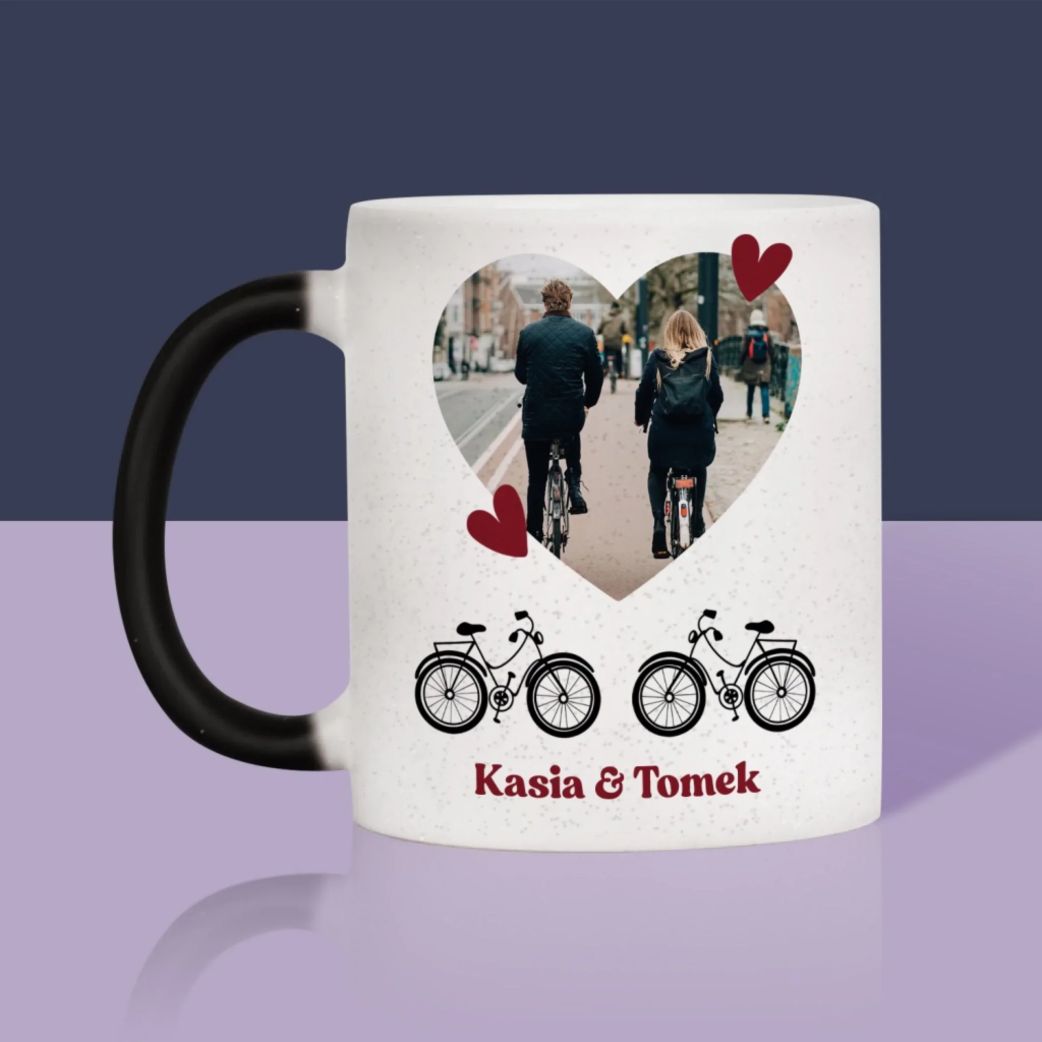 Zdjęcie I Podpis: Rowerowa Para - Kubek z Nadrukiem - Image 11