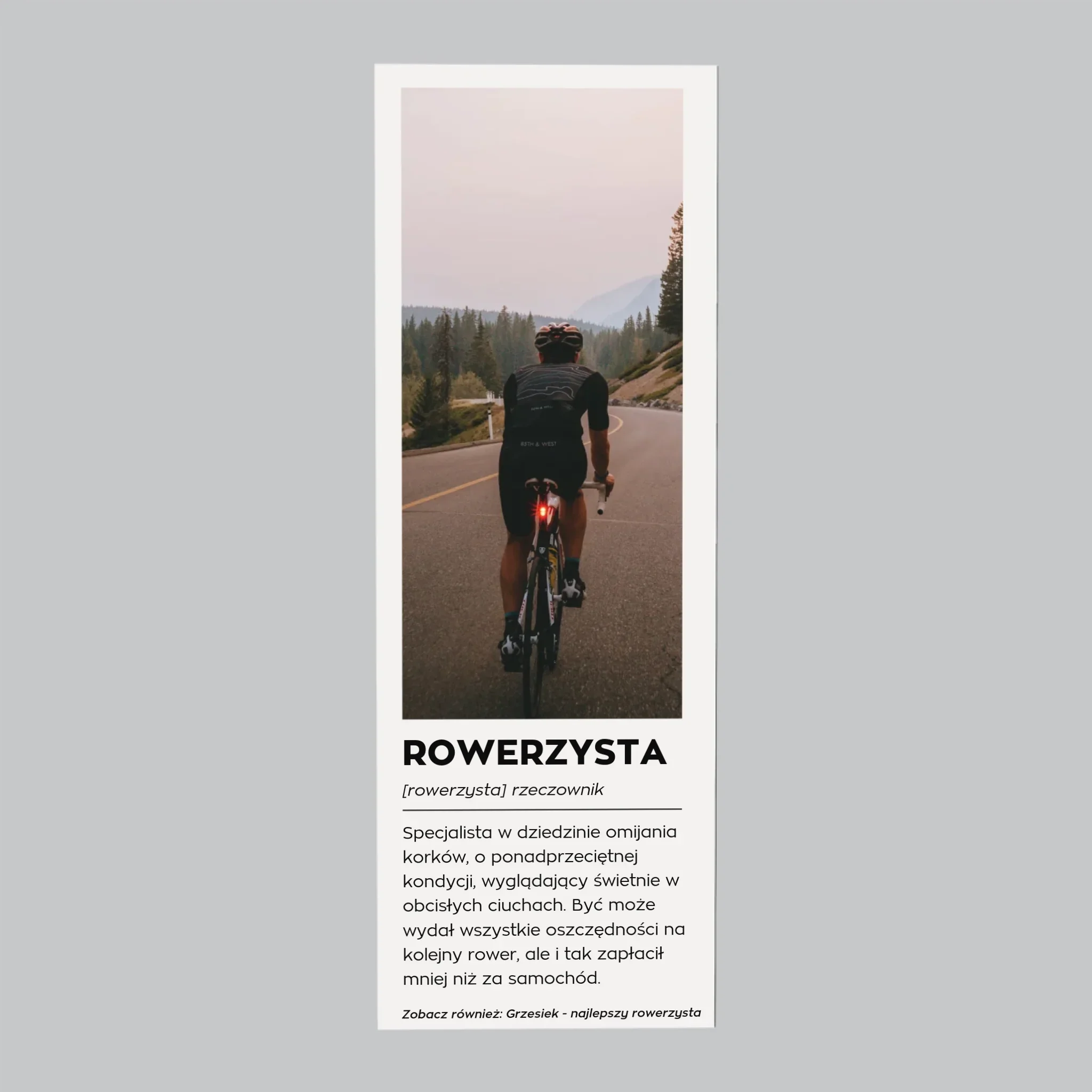 Zdjęcie I Podpis: Rowerzysta Definicja - Magnes Na Lodówkę