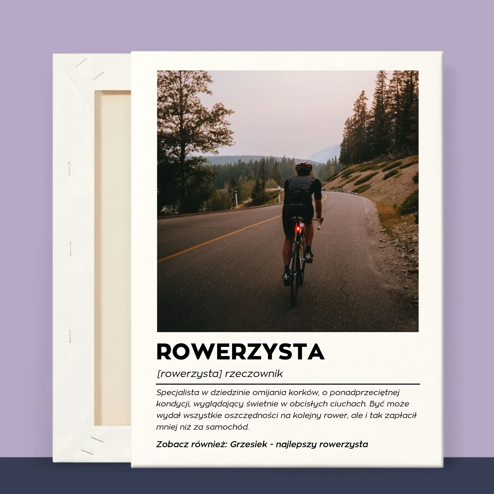 Zdjęcie I Podpis: Rowerzysta Definicja - Wydruk Obramowany - Image 11