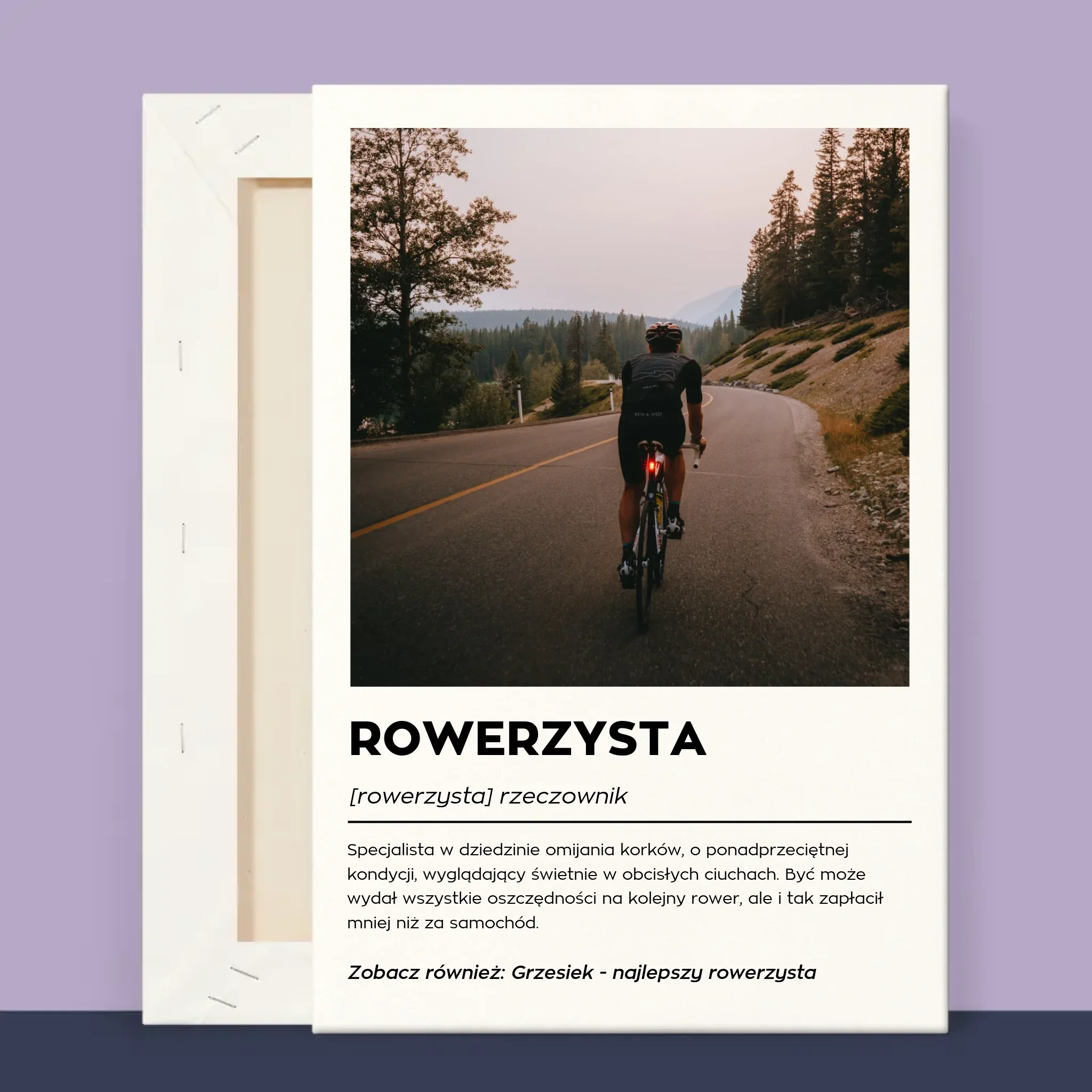 Zdjęcie I Podpis: Rowerzysta Definicja - Wydruk Obramowany - Image 12