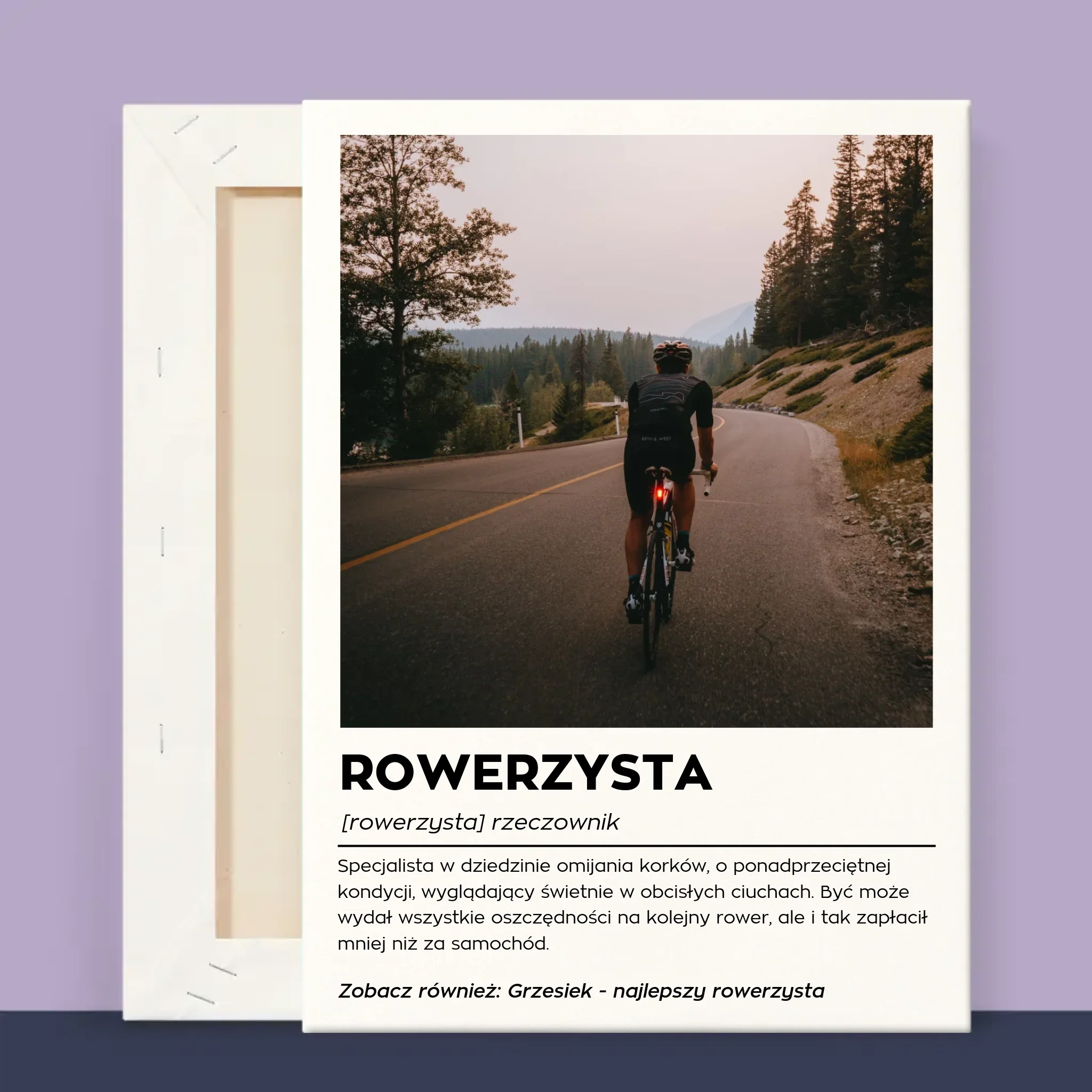 Zdjęcie I Podpis: Rowerzysta Definicja - Wydruk Obramowany - Image 13