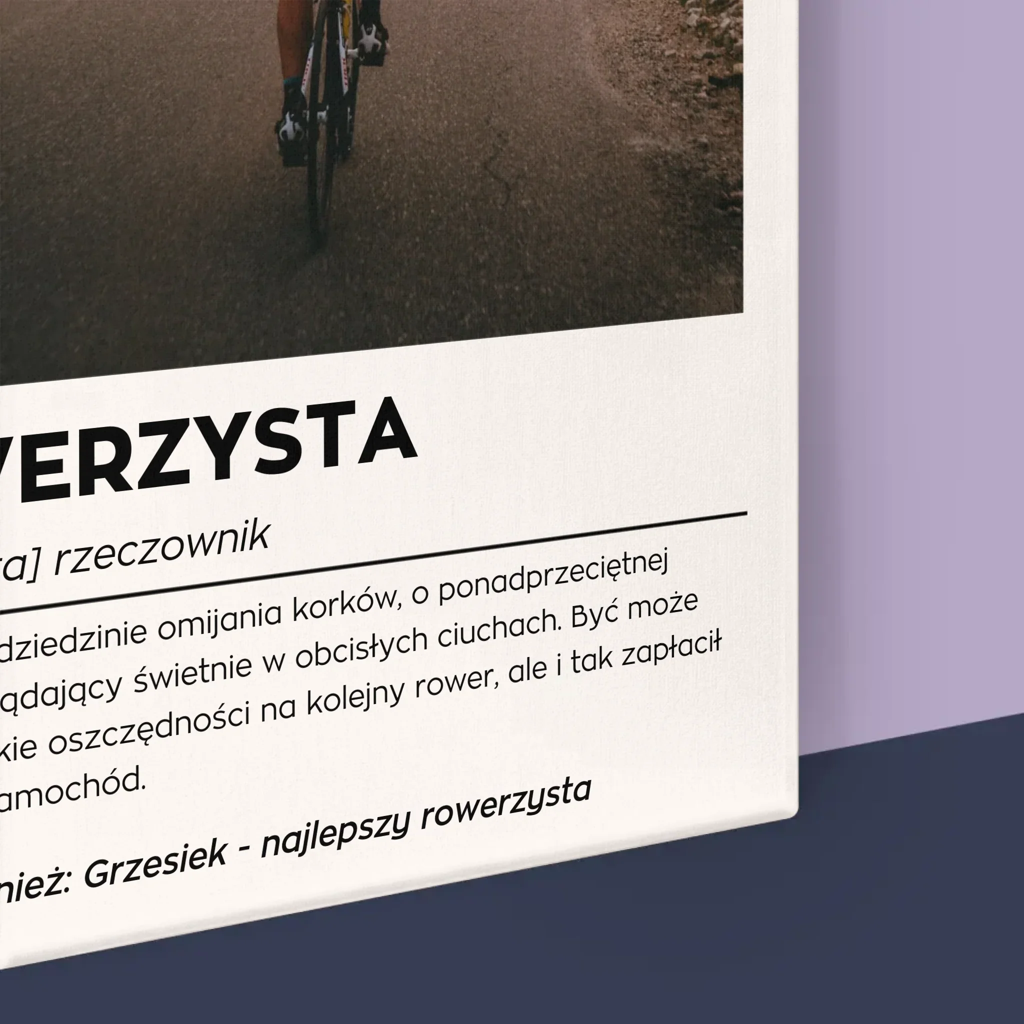 Zdjęcie I Podpis: Rowerzysta Definicja - Wydruk Obramowany - Image 16