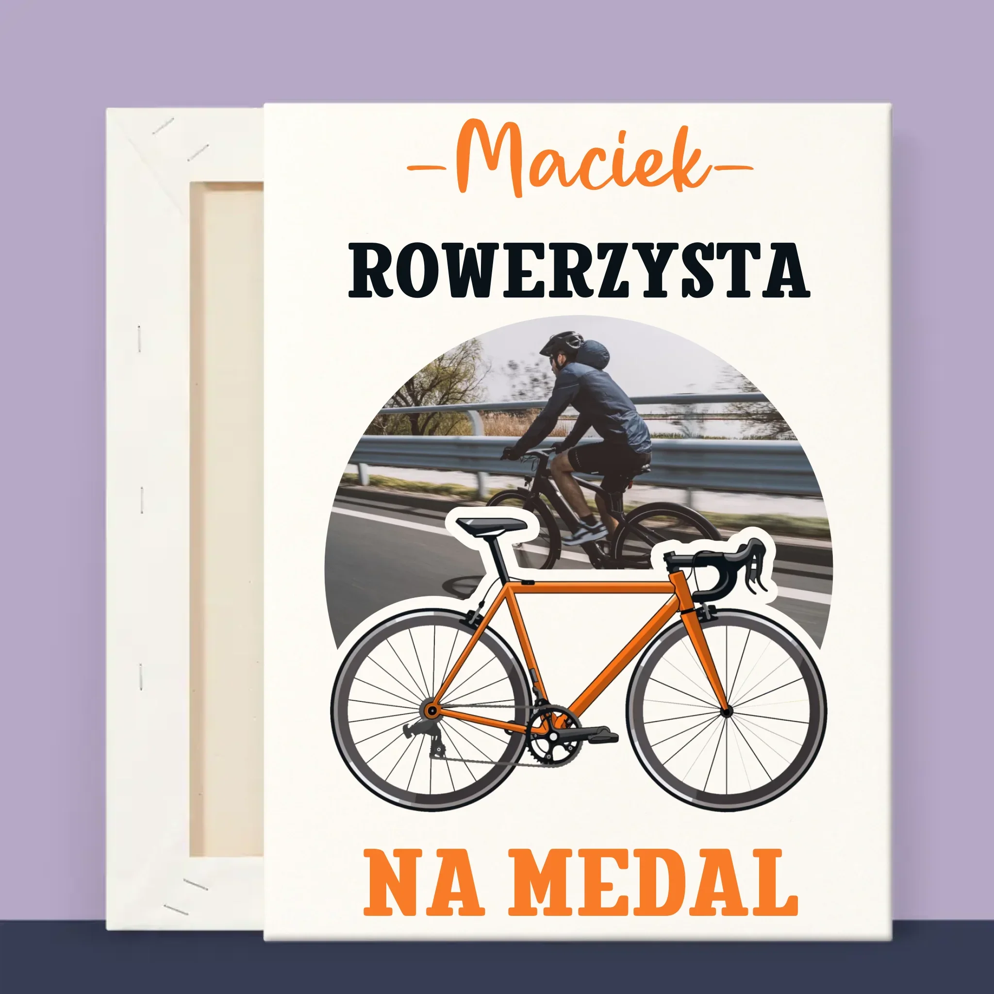 Zdjęcie I Podpis: Rowerzysta Na Medal - Wydruk Obramowany - Image 12