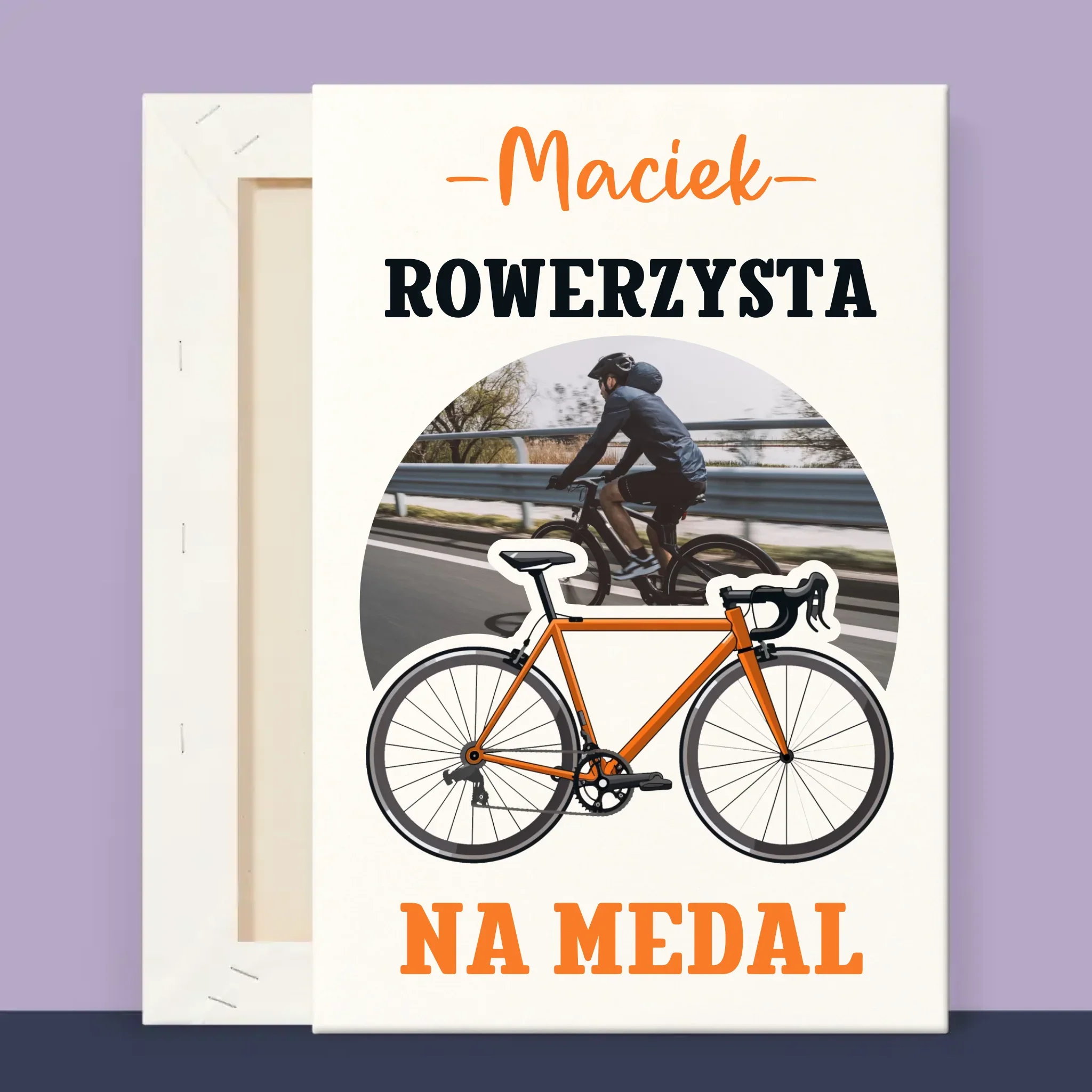 Zdjęcie I Podpis: Rowerzysta Na Medal - Wydruk Obramowany - Image 13
