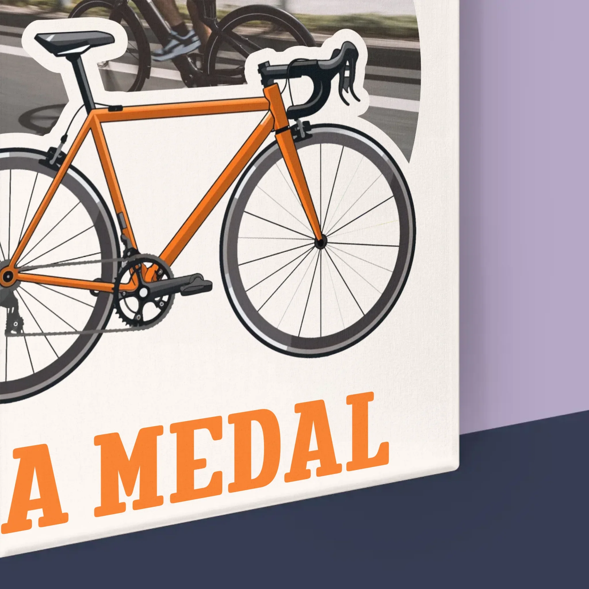 Zdjęcie I Podpis: Rowerzysta Na Medal - Wydruk Obramowany - Image 17