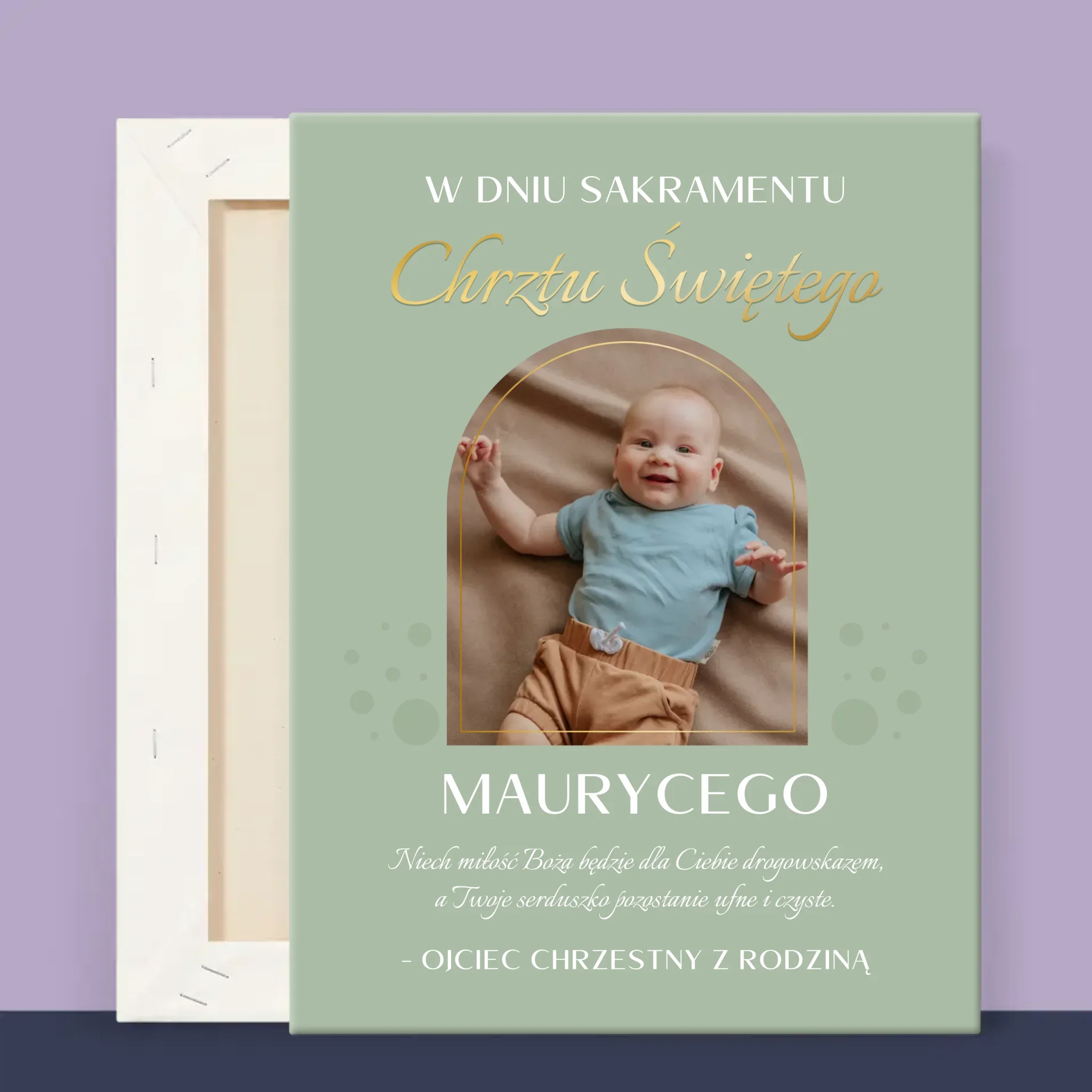 Zdjęcie i Podpis: Sakrament Chrztu Świętego - Wydruk Obramowany - Image 11