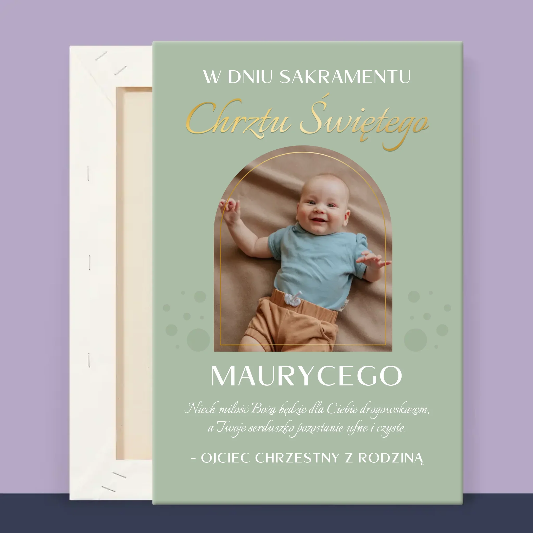 Zdjęcie i Podpis: Sakrament Chrztu Świętego - Wydruk Obramowany - Image 12