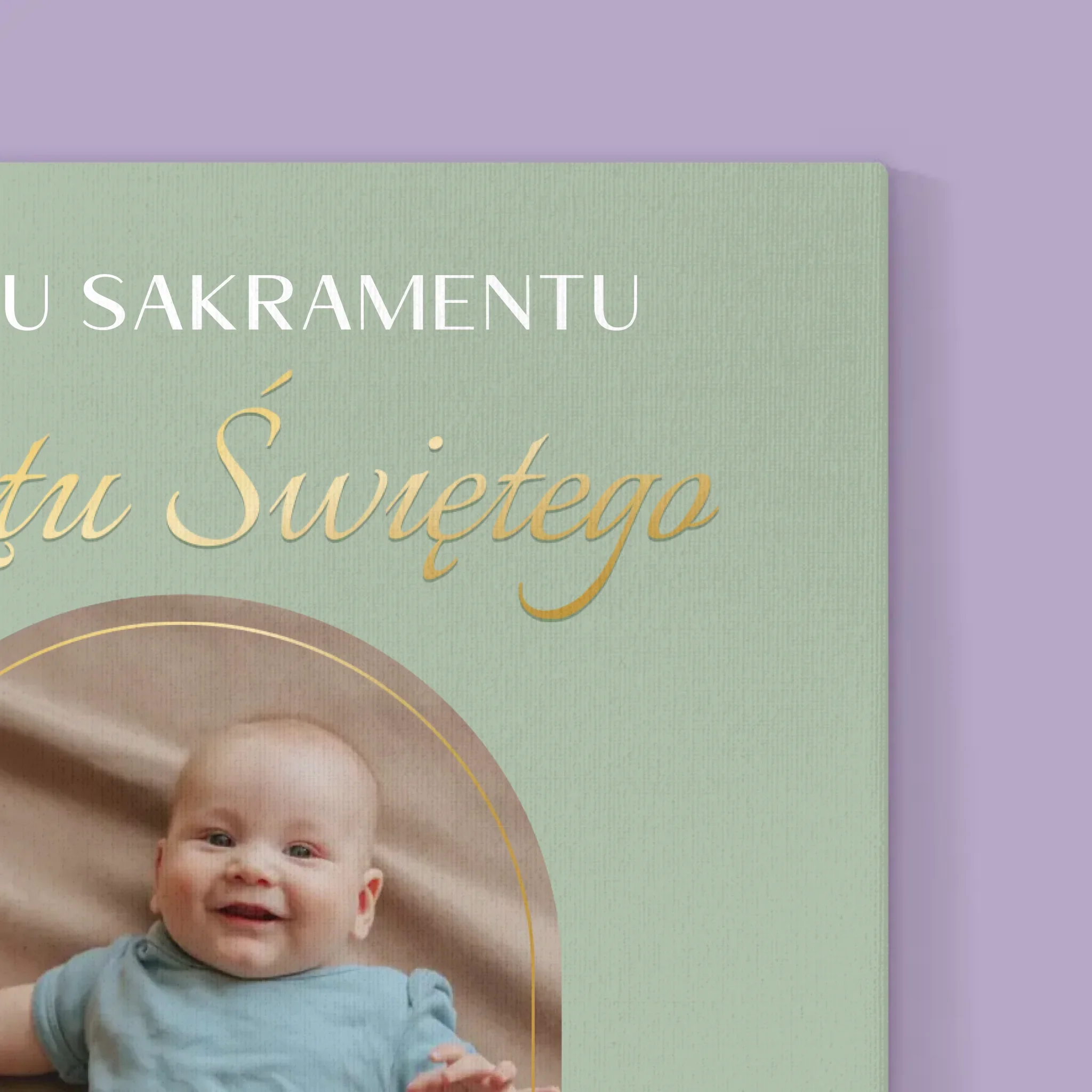 Zdjęcie i Podpis: Sakrament Chrztu Świętego - Wydruk Obramowany - Image 14