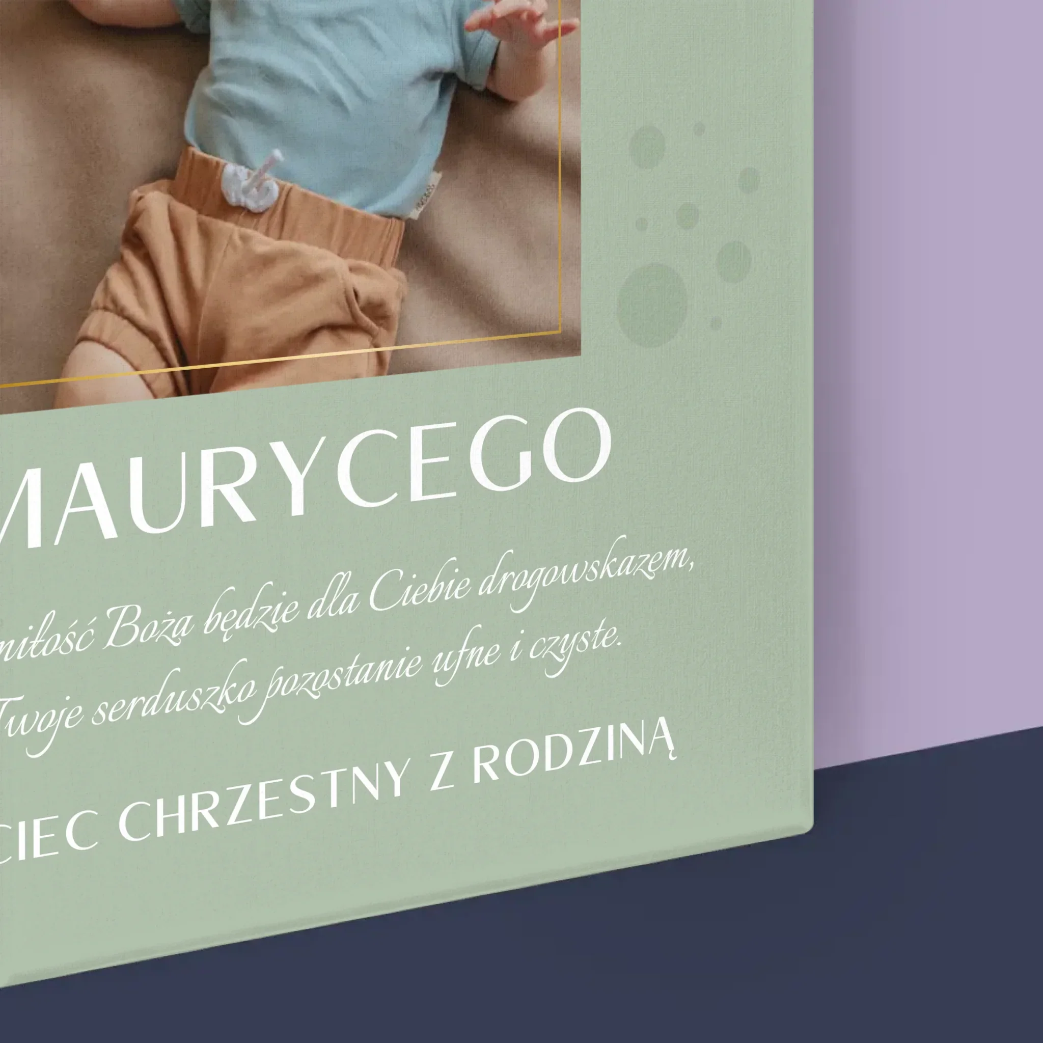 Zdjęcie i Podpis: Sakrament Chrztu Świętego - Wydruk Obramowany - Image 16