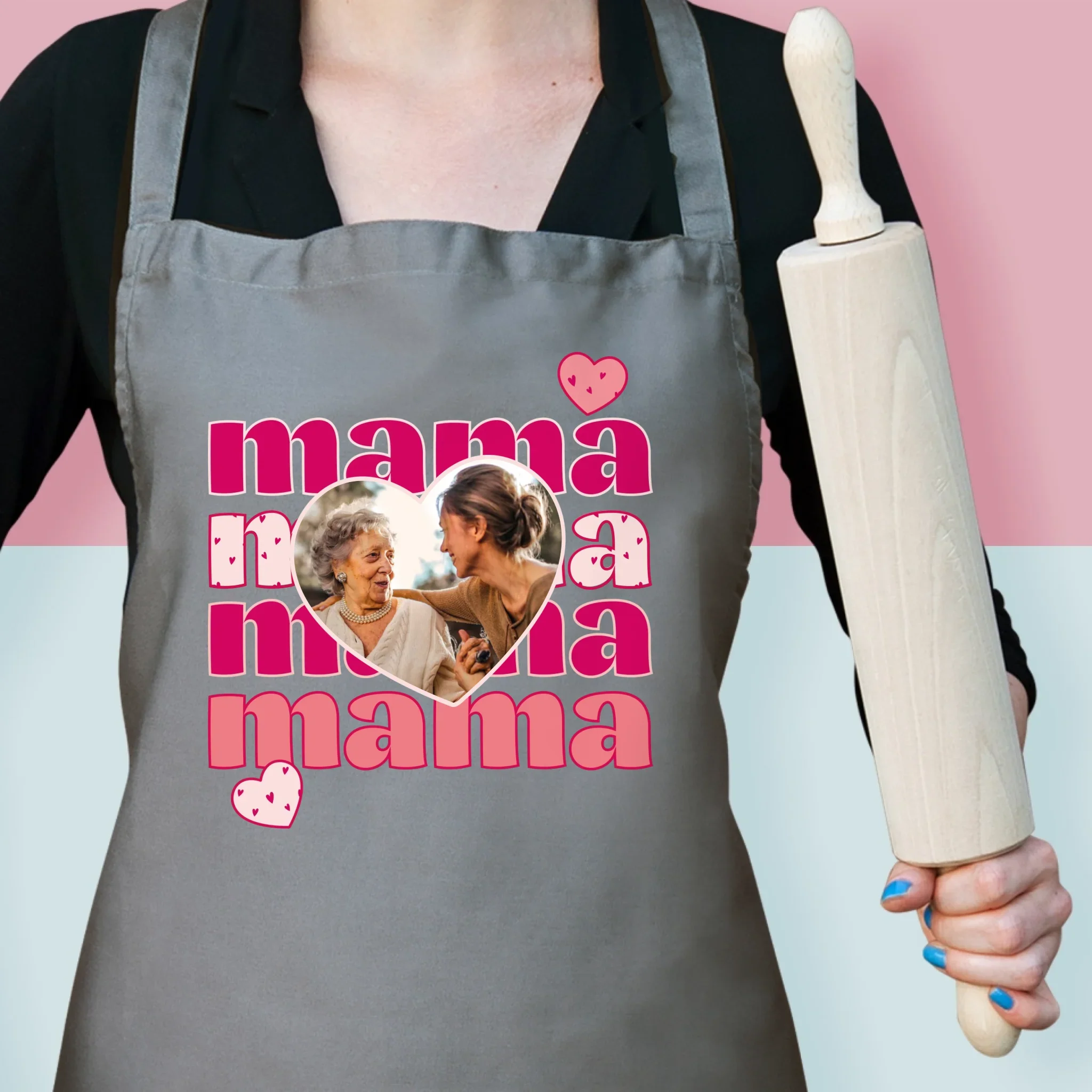 Zdjęcie i Podpis: Słowa Mama - Fartuch z Nadrukiem - Image 2