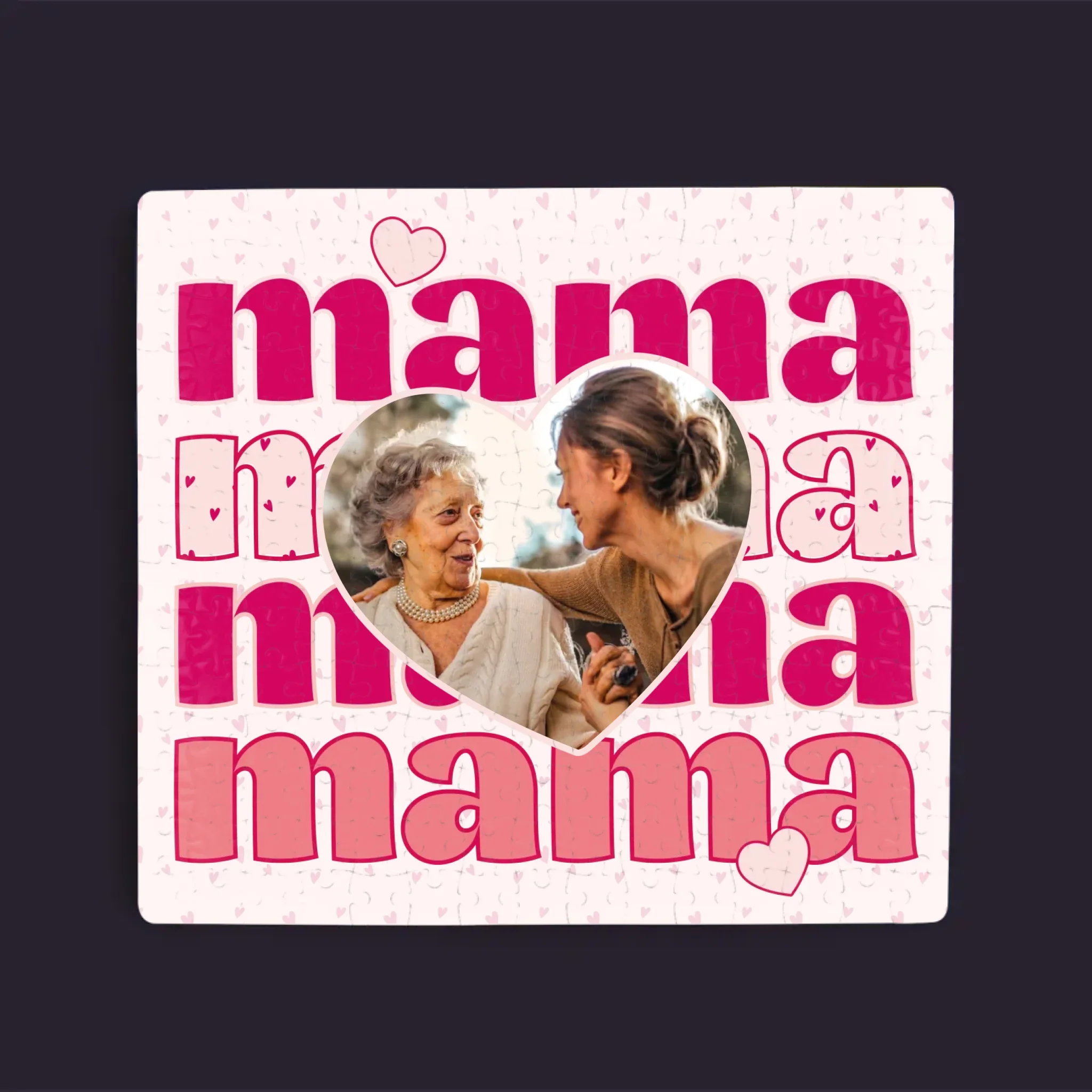Zdjęcie i Podpis: Słowa Mama - Personalizowane Puzzle - Image 3