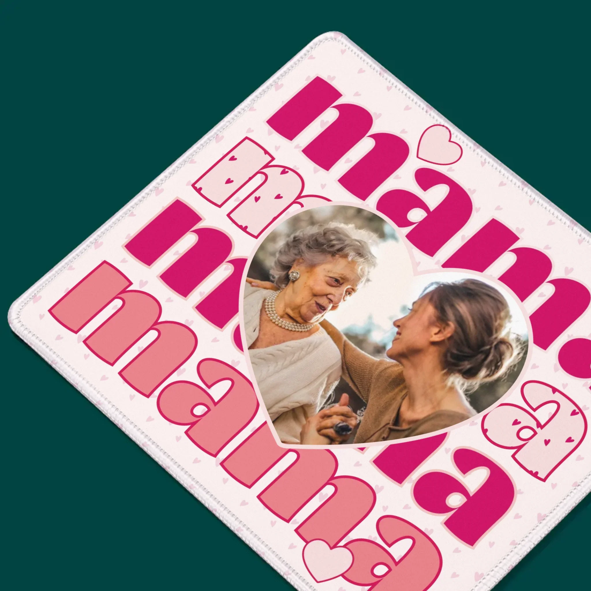 Zdjęcie i Podpis: Słowa Mama - Podkładka Pod Myszkę - Image 2