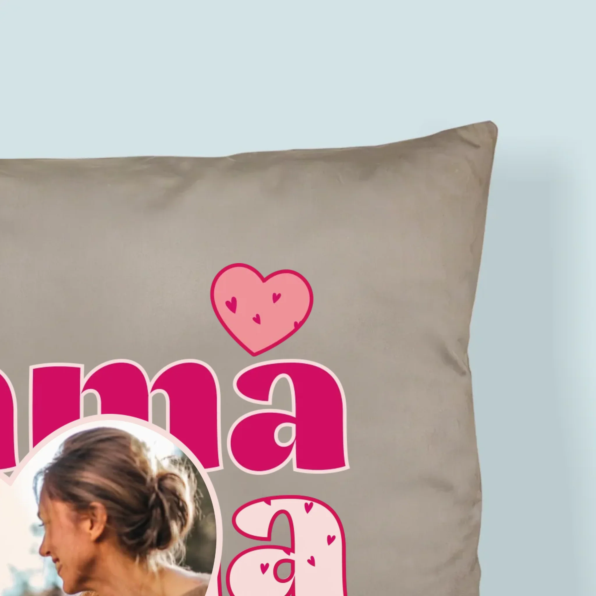 Zdjęcie i Podpis: Słowa Mama - Poduszka z Nadrukiem - Image 2