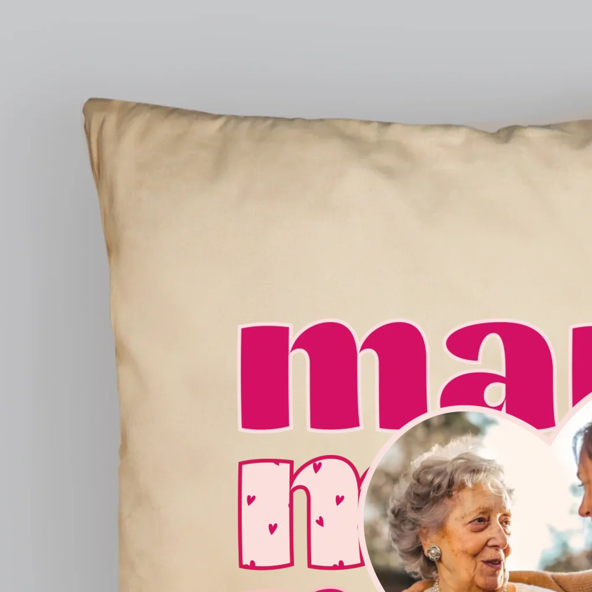Zdjęcie i Podpis: Słowa Mama - Poduszka z Nadrukiem - Image 5