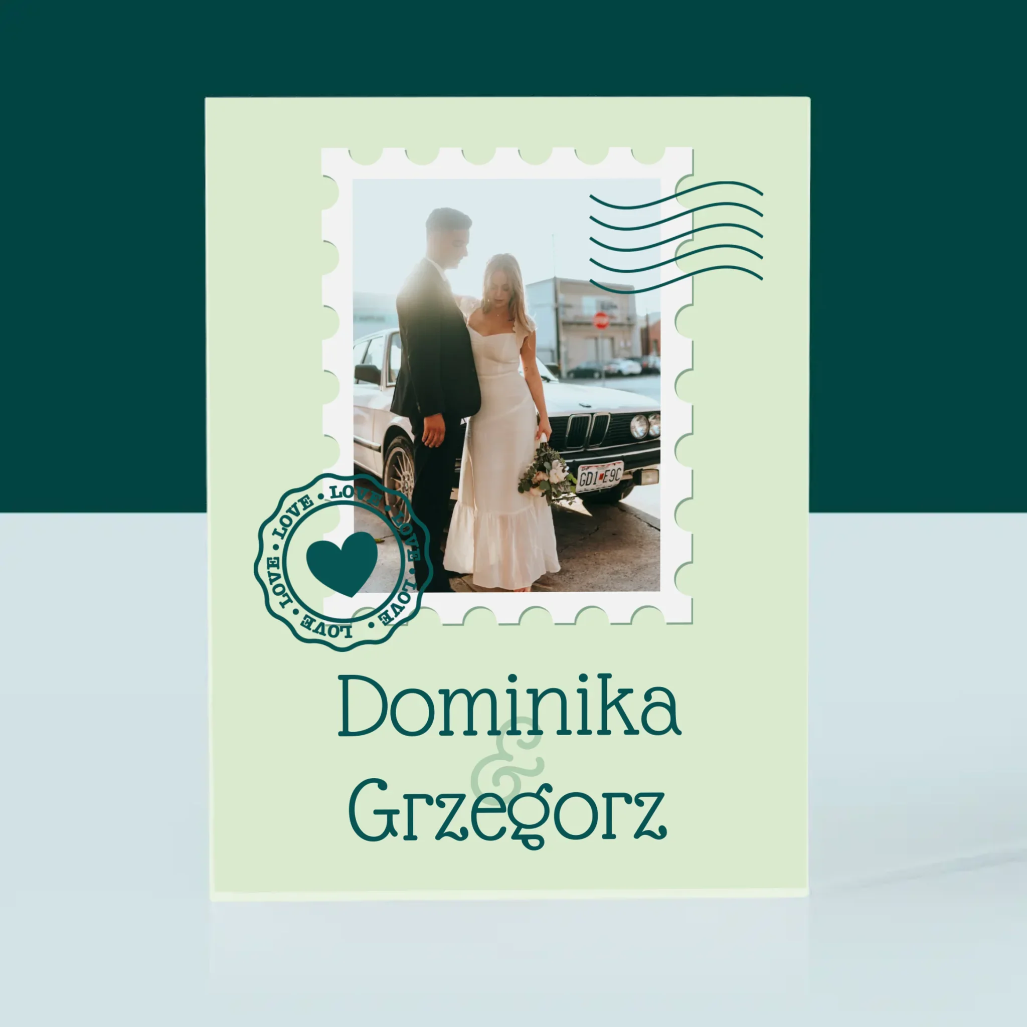 Zdjęcie i Podpis: Ślubna Pocztówka - Blok Akrylowy - Image 3