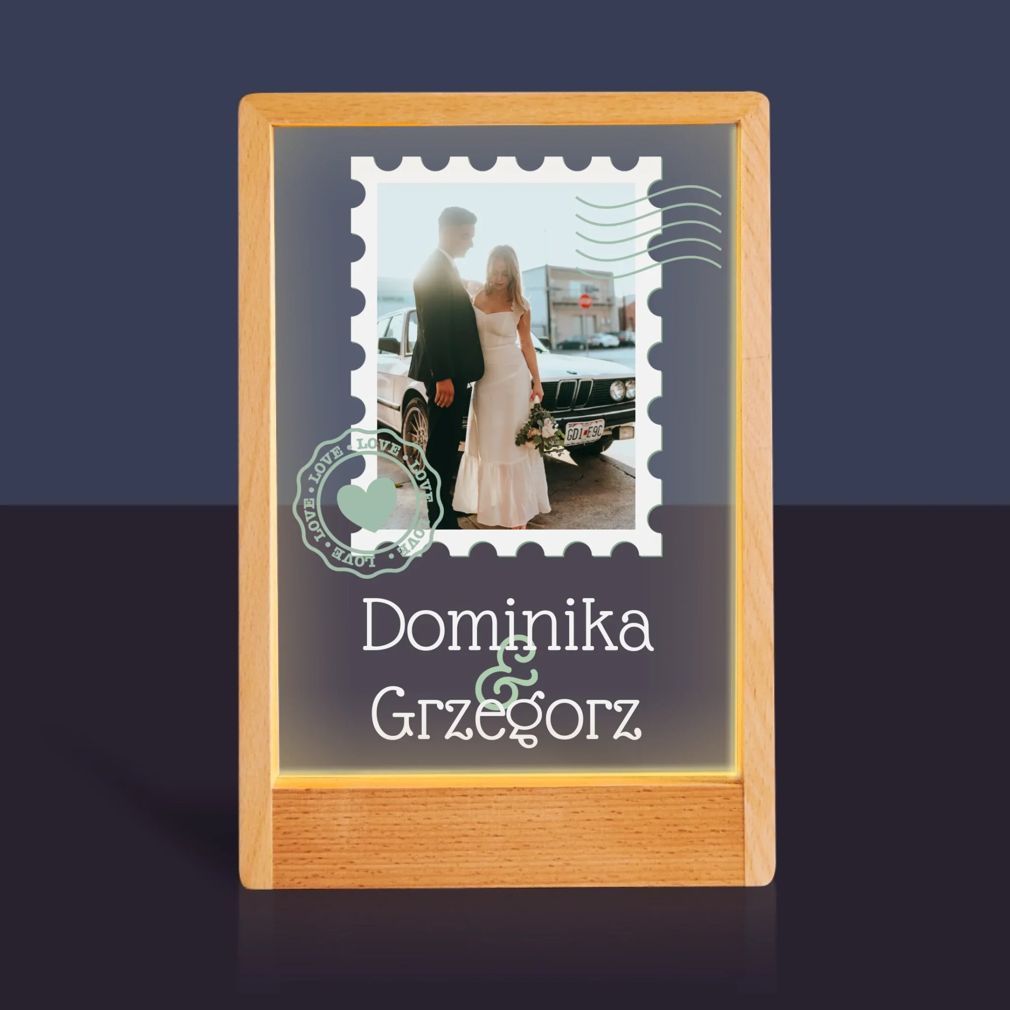 Zdjęcie i Podpis: Ślubna Pocztówka - Wydruk Na Szkle Akrylowym - Image 10