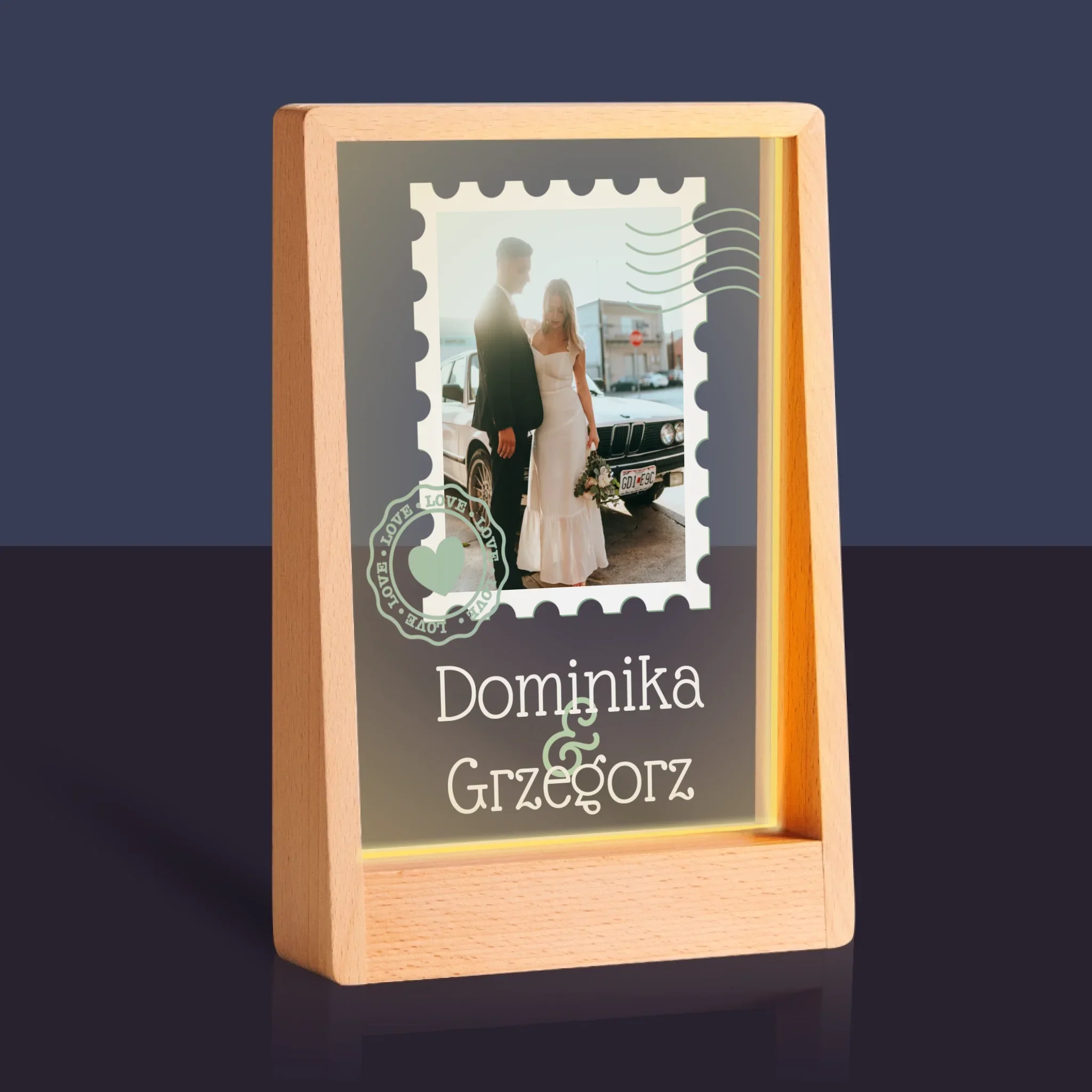 Zdjęcie i Podpis: Ślubna Pocztówka - Wydruk Na Szkle Akrylowym - Image 9