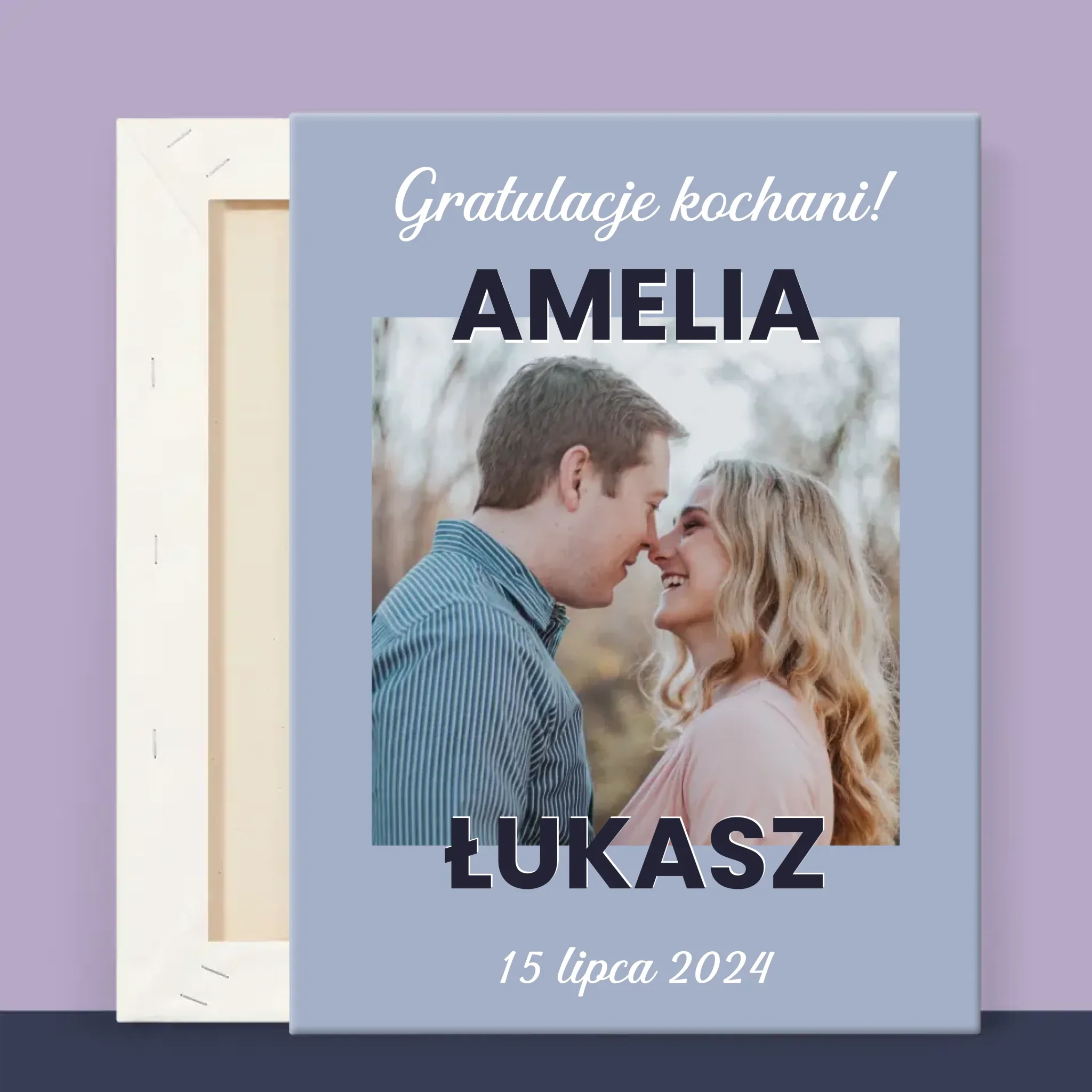 Zdjęcie i Podpis: Ślubne Gratulacje - Wydruk Obramowany - Image 11