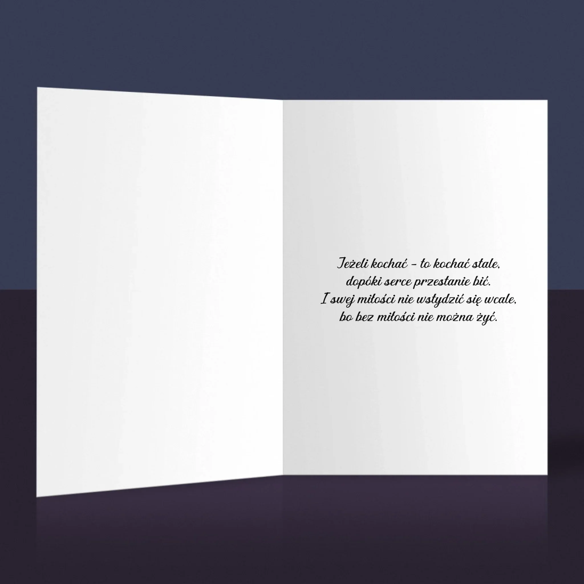Zdjęcie i Podpis: Ślubne Listki - Kartka z Życzeniami - Image 2