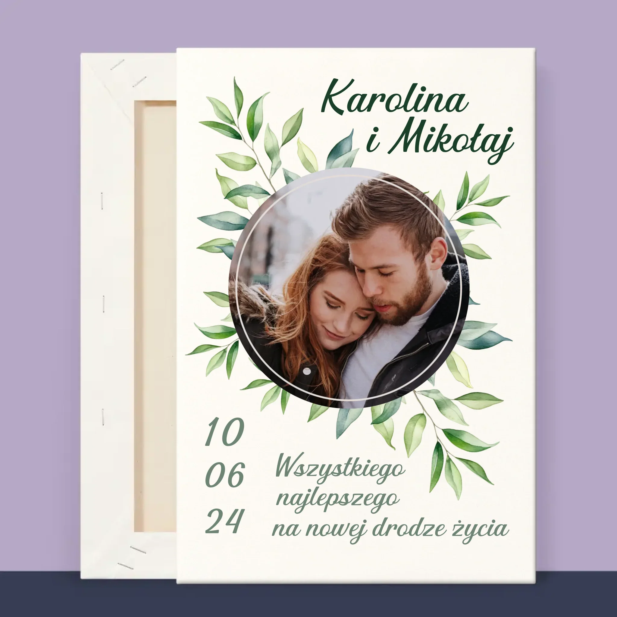 Zdjęcie i Podpis: Ślubne Listki - Wydruk Obramowany - Image 12