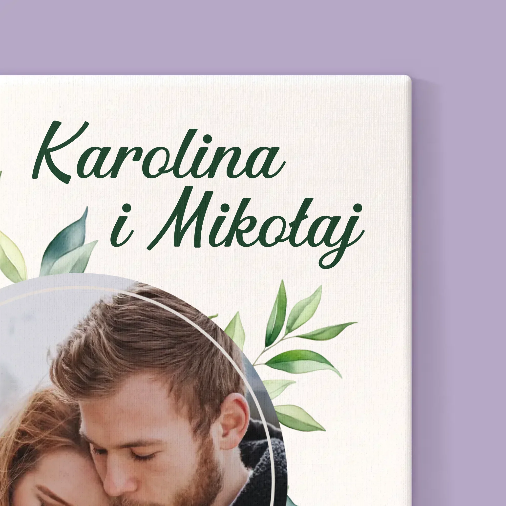 Zdjęcie i Podpis: Ślubne Listki - Wydruk Obramowany - Image 14